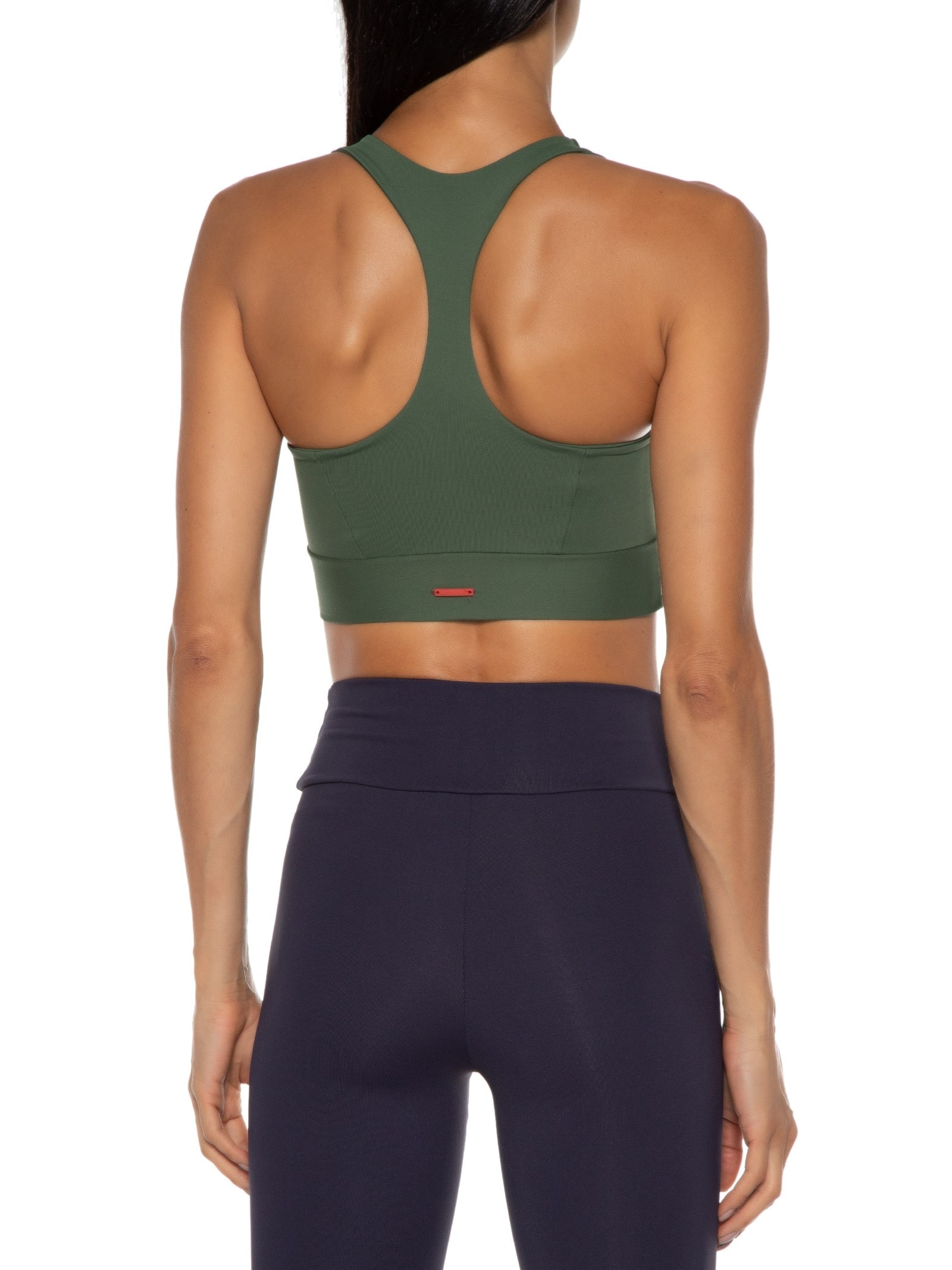 Top Nadador Liso Verde Body For Sure