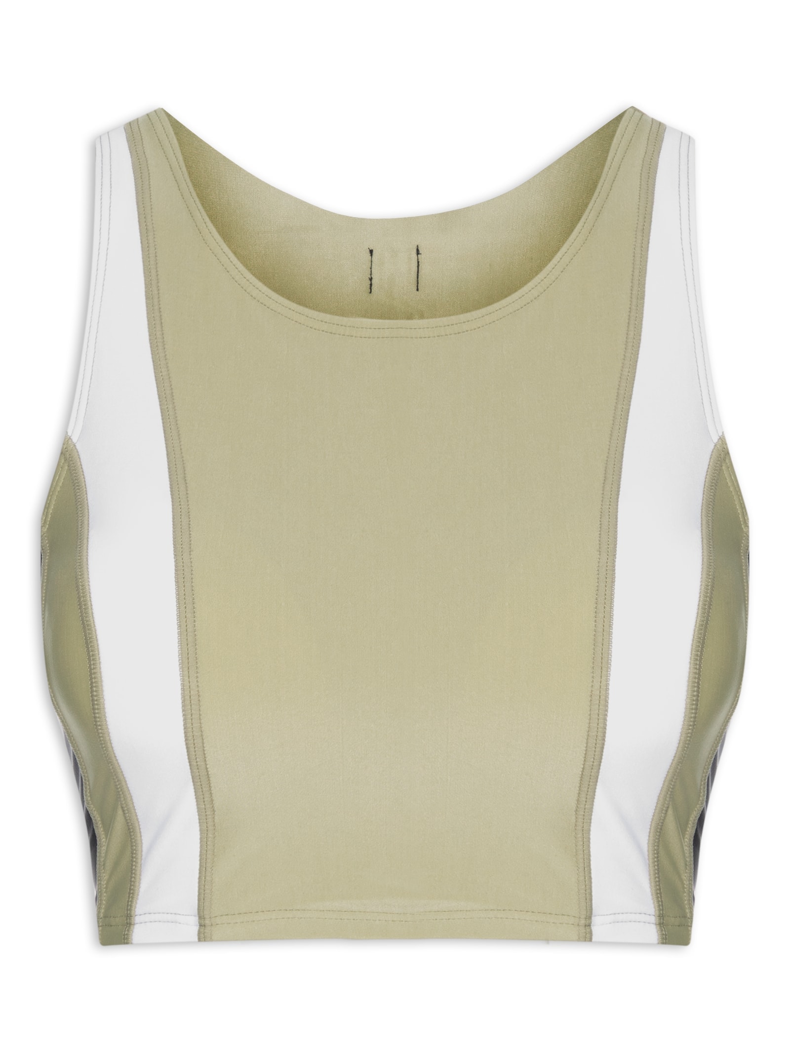 Top Nadador Liso Verde Body For Sure