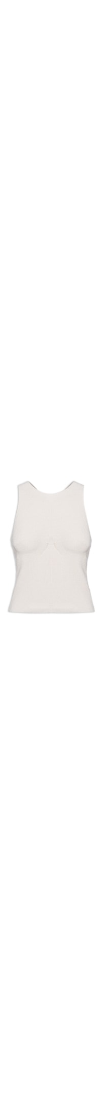 Top Nadador Tricot Ribana - Bege