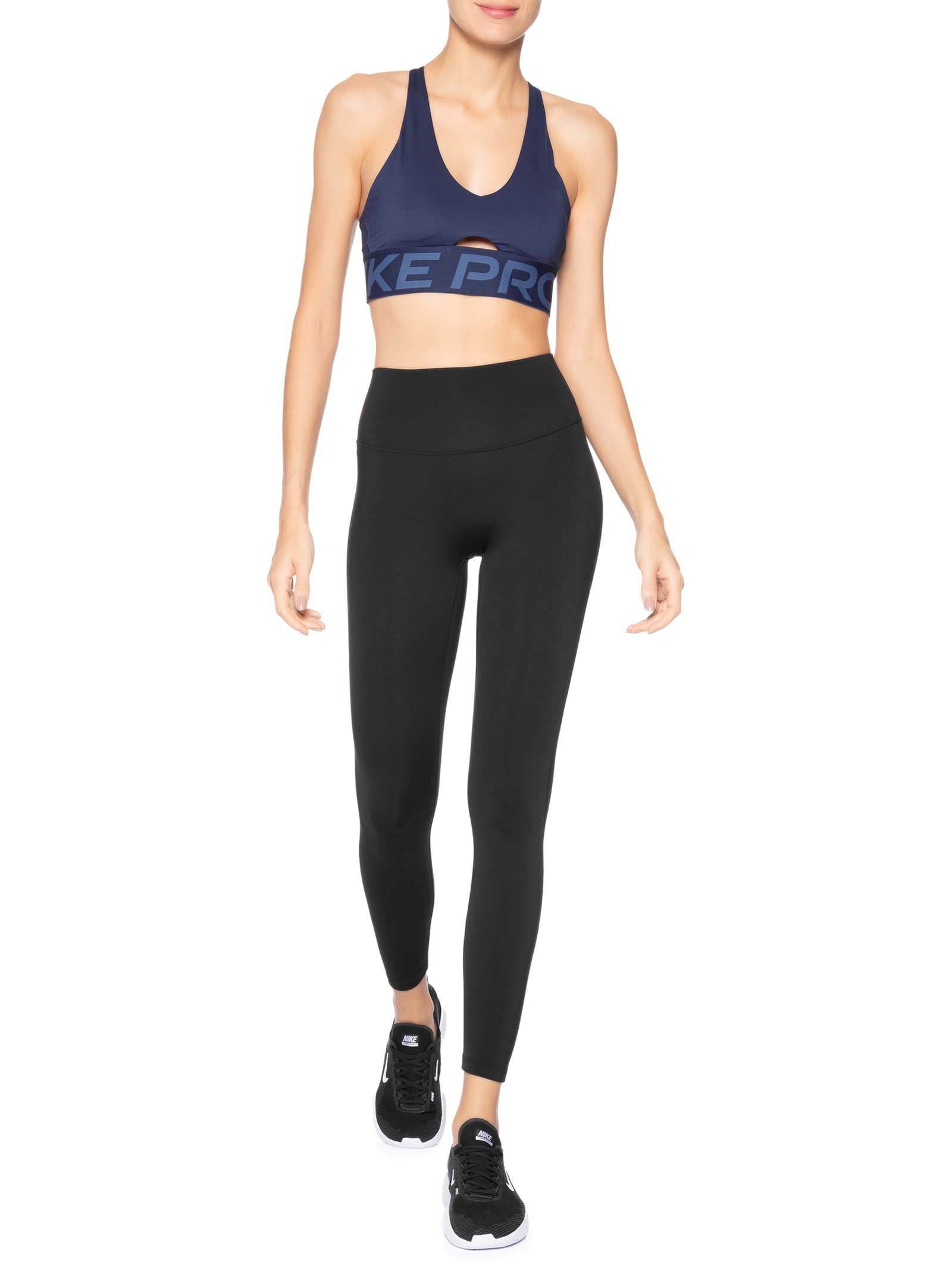 Top Nike Pro Sculpt Feminino  Azul Nike