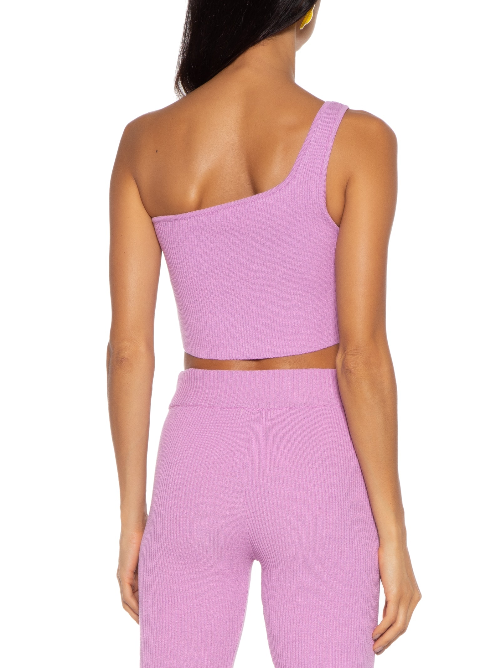 Top Ombro Só Canelado Tricot Roxo Dress To