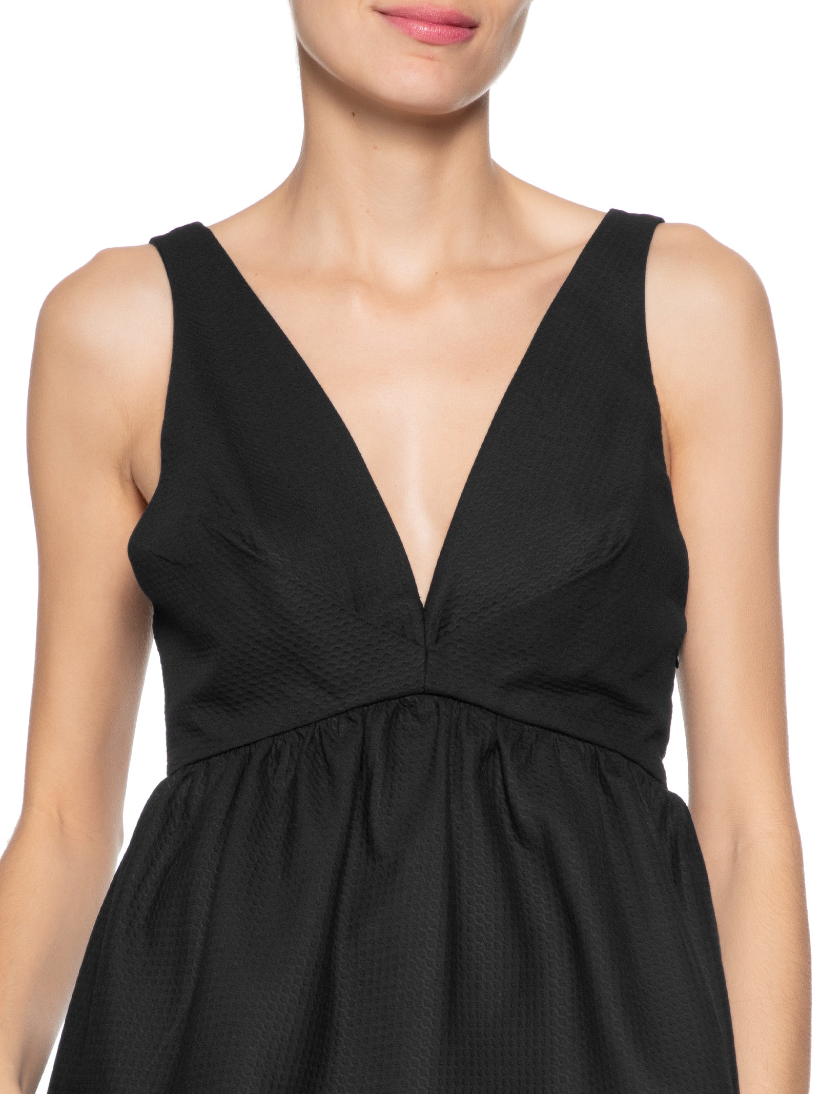 Animale - Top Peplum Piquet - Preto