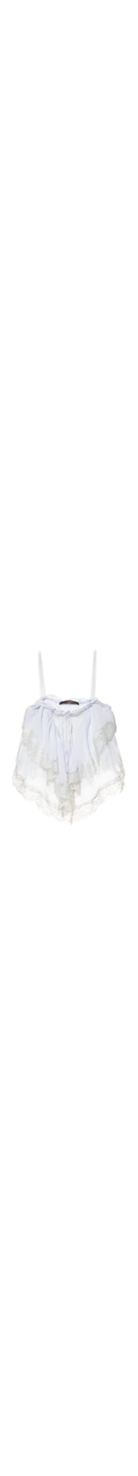 Top Pontas Renda Azul Fairy - Azul