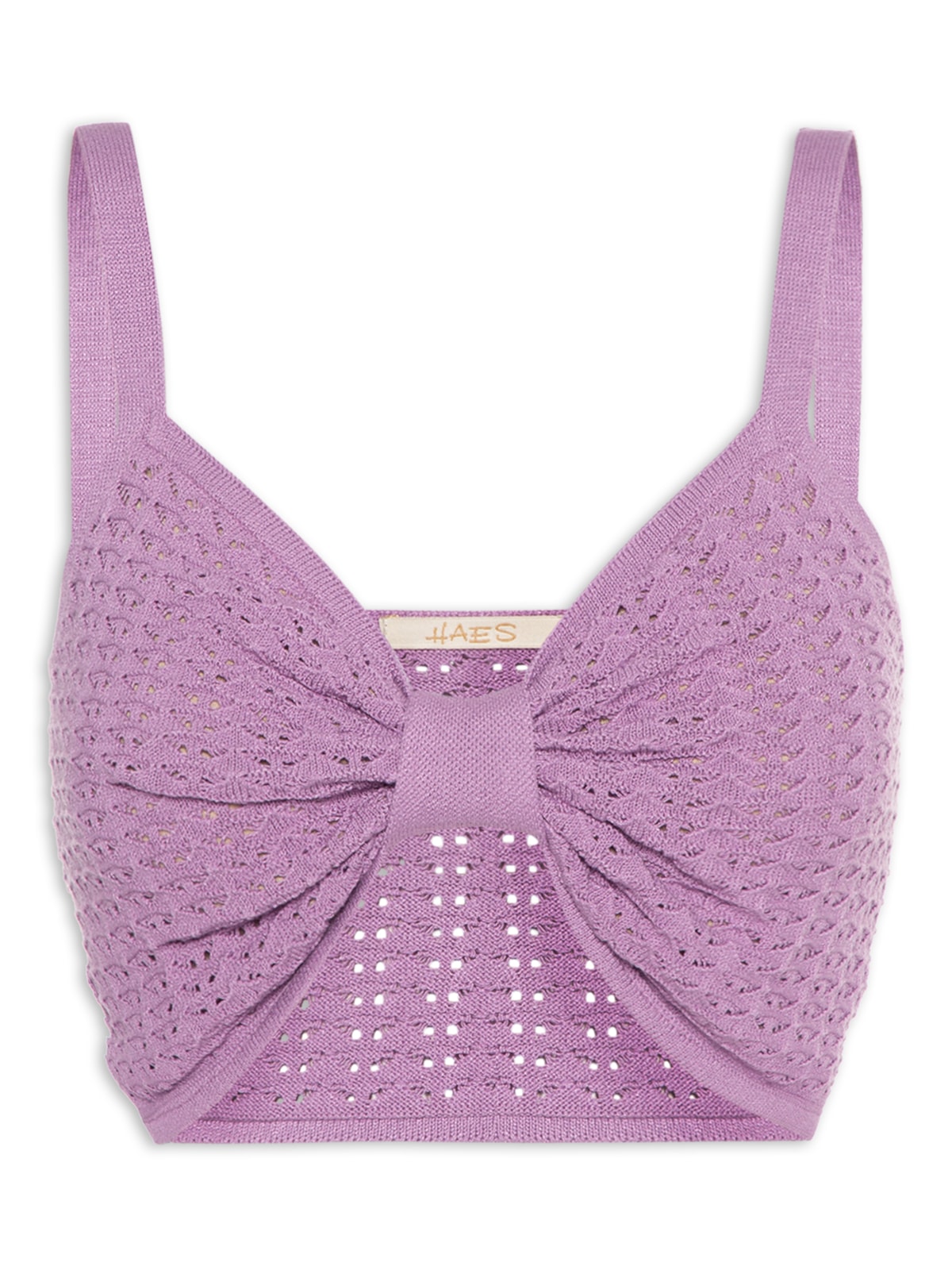 Vista 2 Top Ponto V Fechado Calmaria - Lilás ROXO ROXO