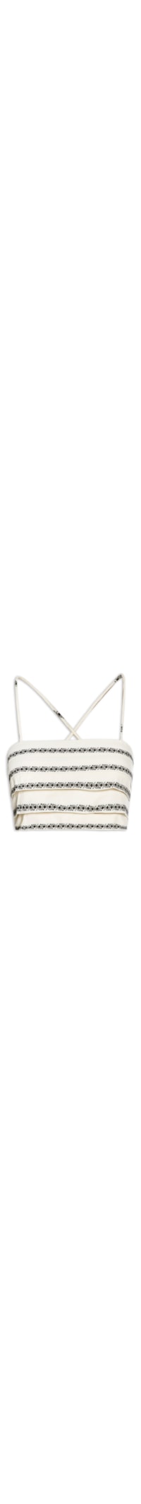 Top Pregas Jacquard Geo Caleidoscopio - Off White