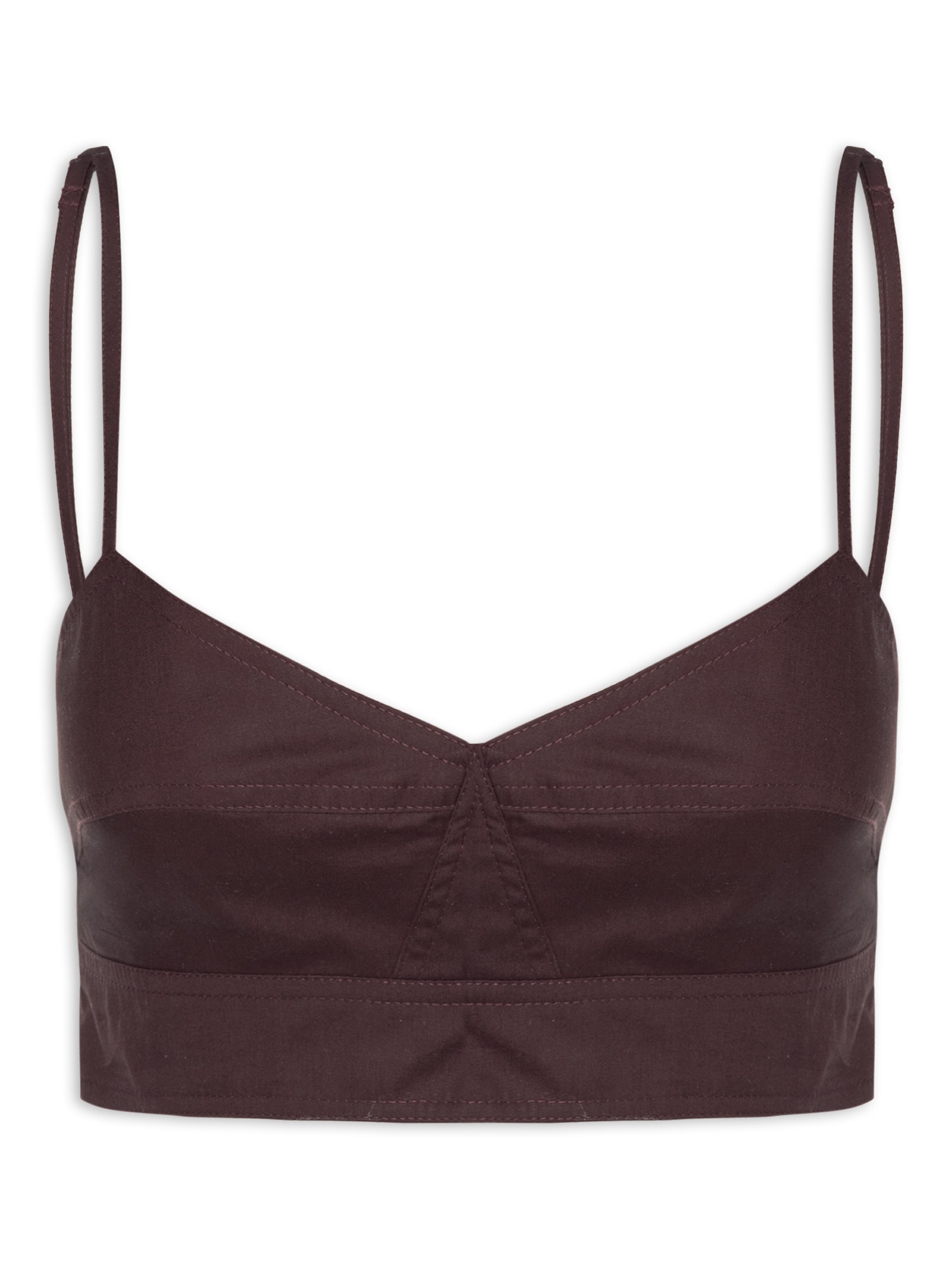 Top Recortes Boho Marrom Animale