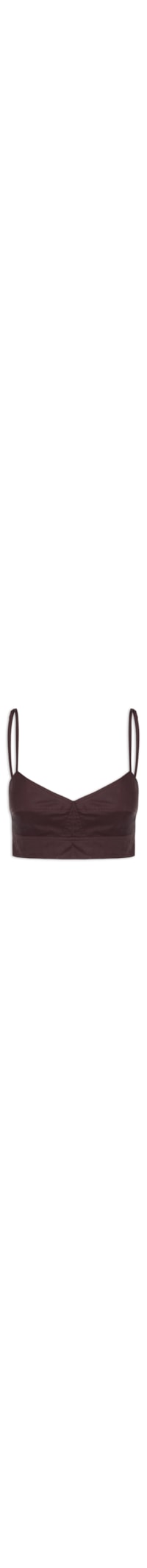 Top Recortes Boho - Marrom