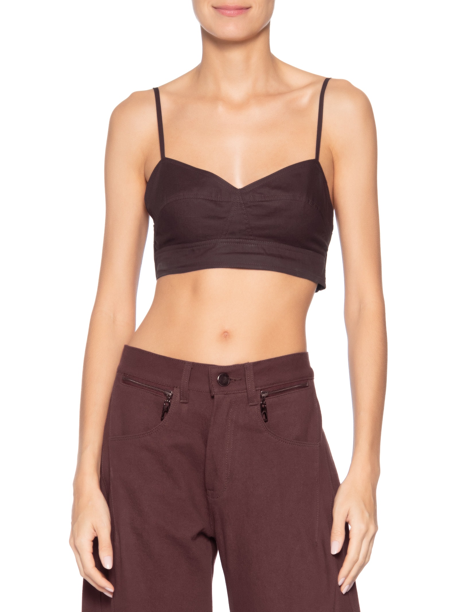 Top Recortes Boho – Marrom Animale