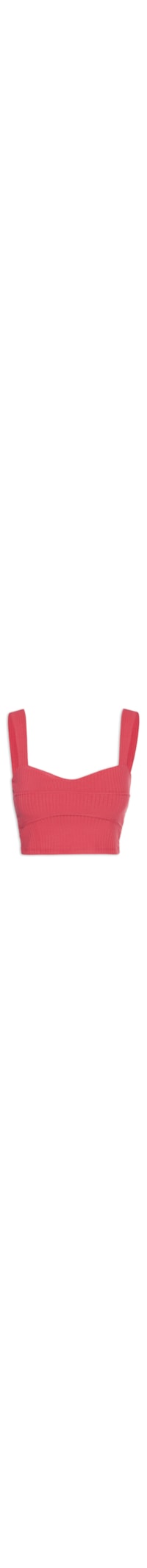Top Recortes Rib - Rosa