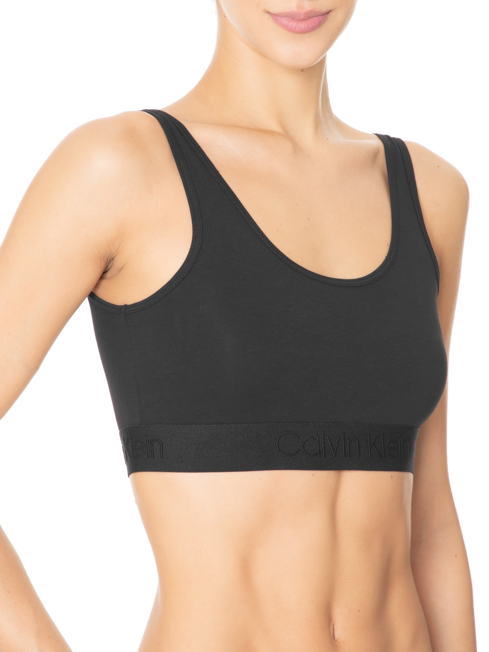 Top Regata Cotton Ck Pure Preto  Calvin Klein Underwear
