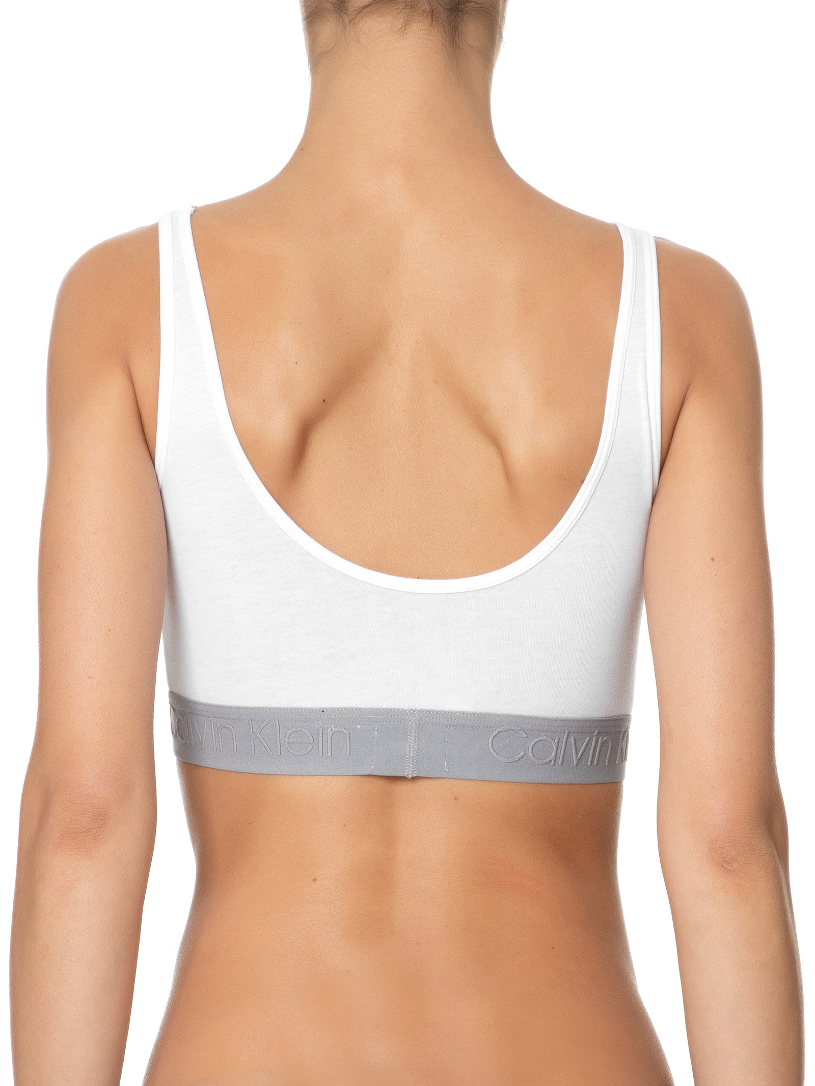 Top Regata Cotton Pure Branco Calvin Klein Underwear