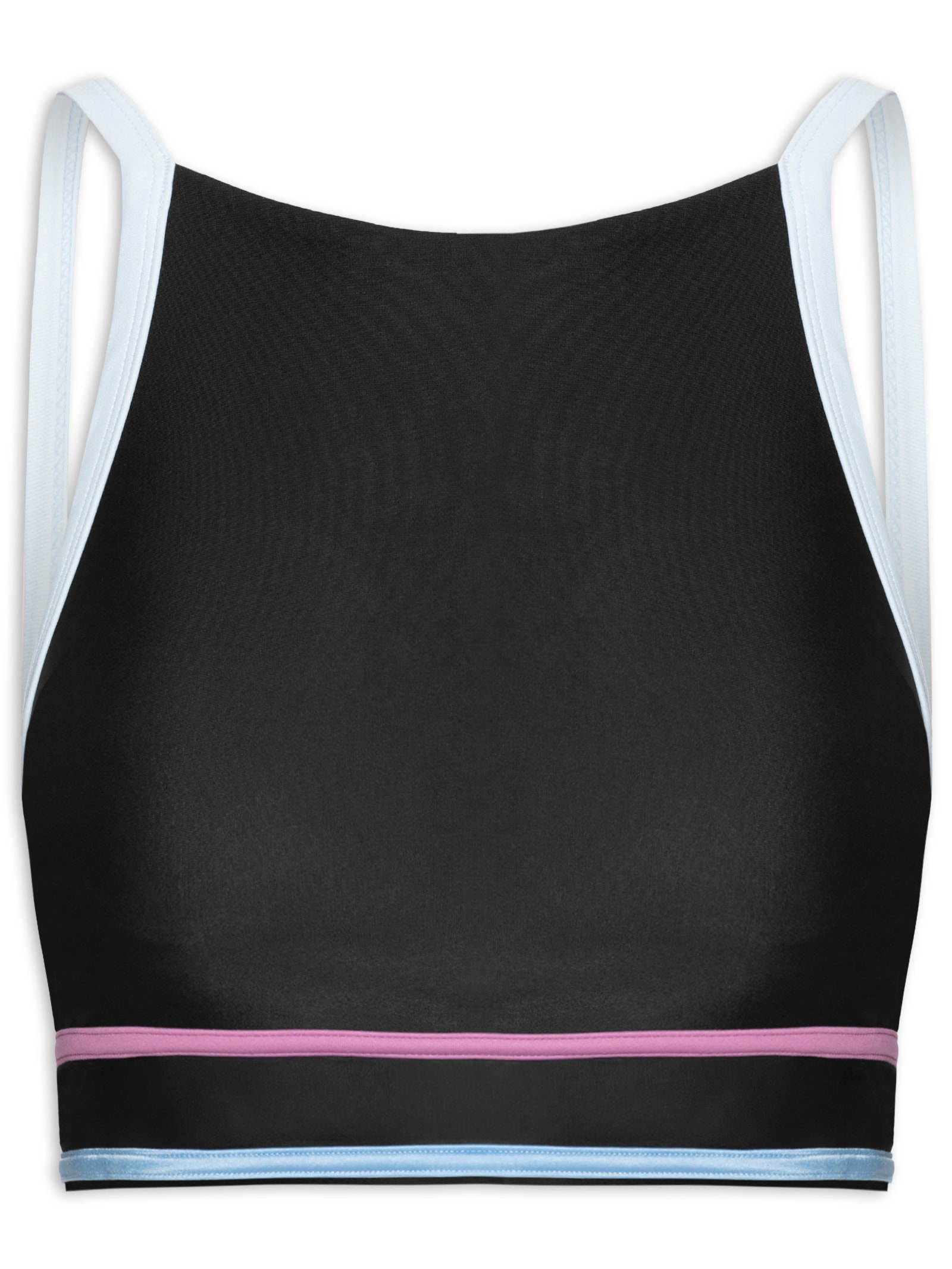 Top Regata Liso Pop Preto Body For Sure