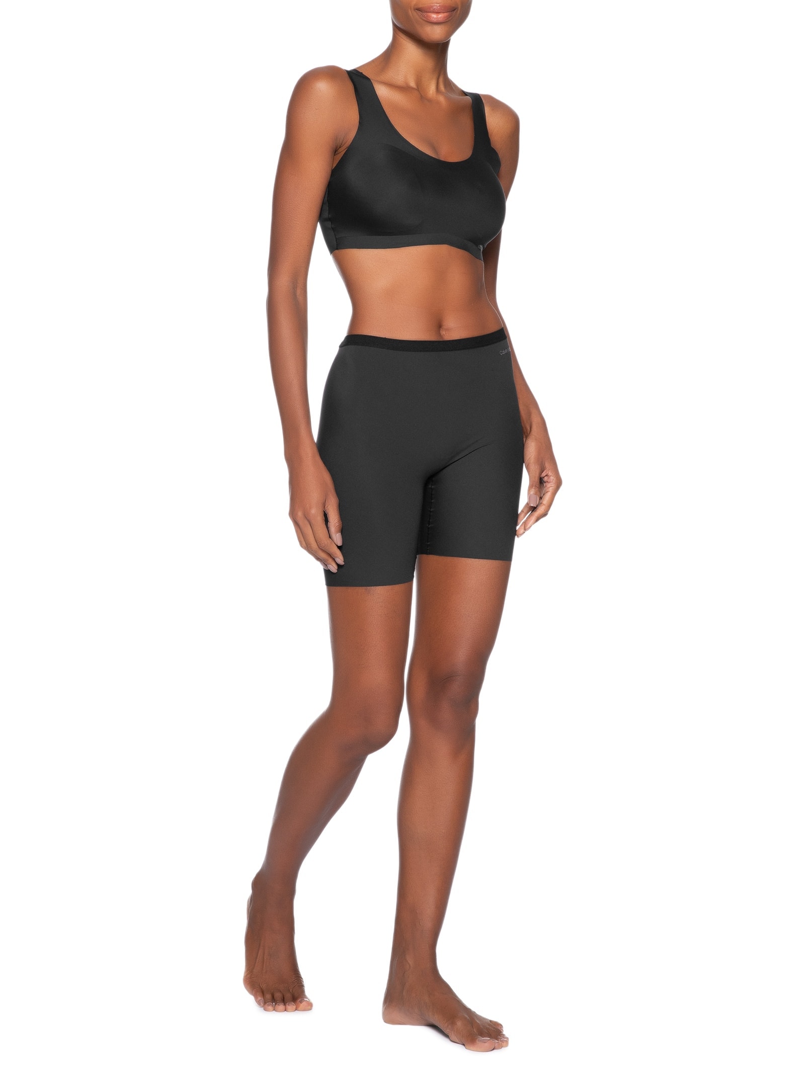 Top Regata Micro Invisible Feminino Preto Calvin Klein Underwear