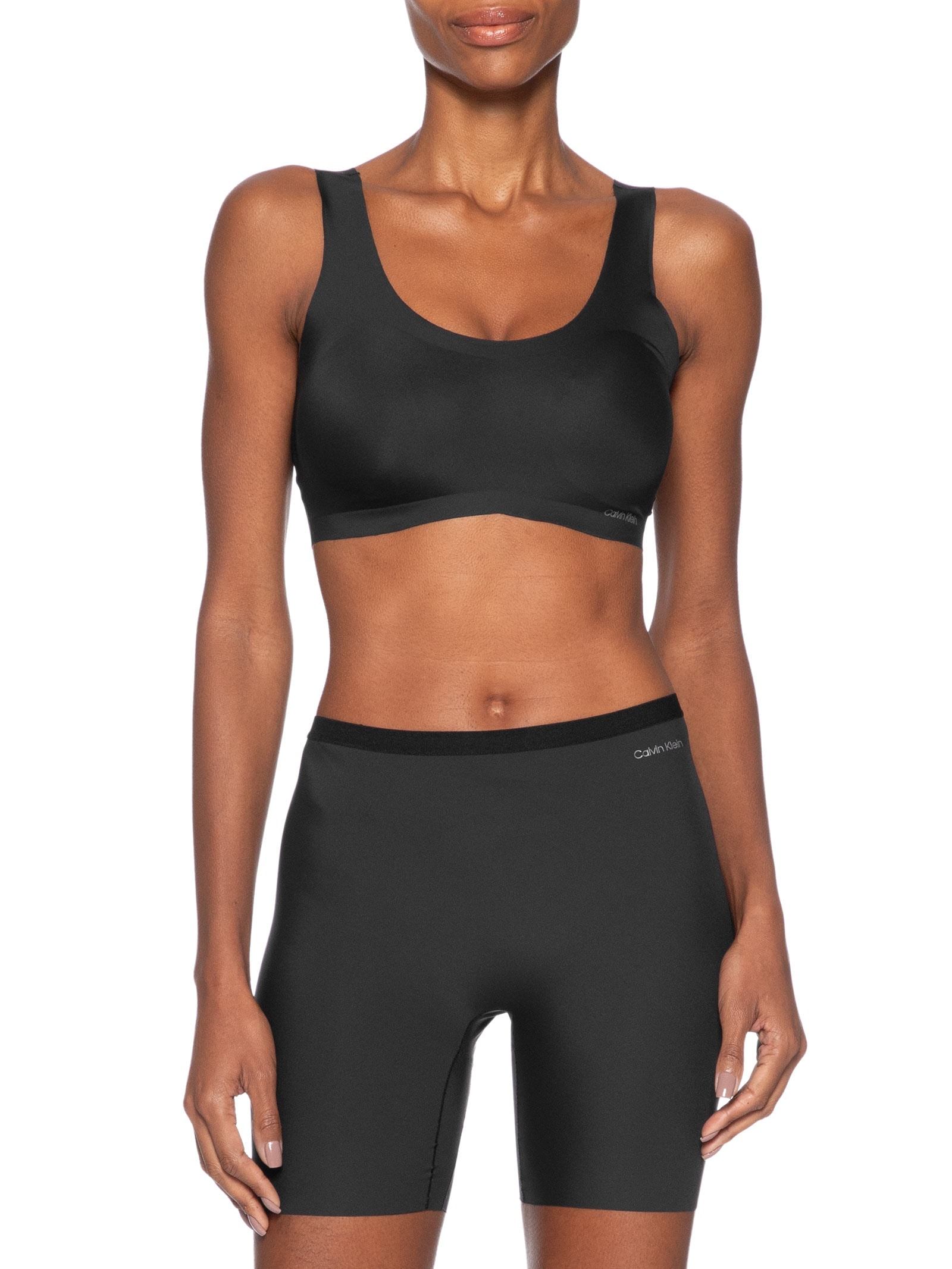 Top Regata Micro Invisible Feminino Preto Calvin Klein Underwear