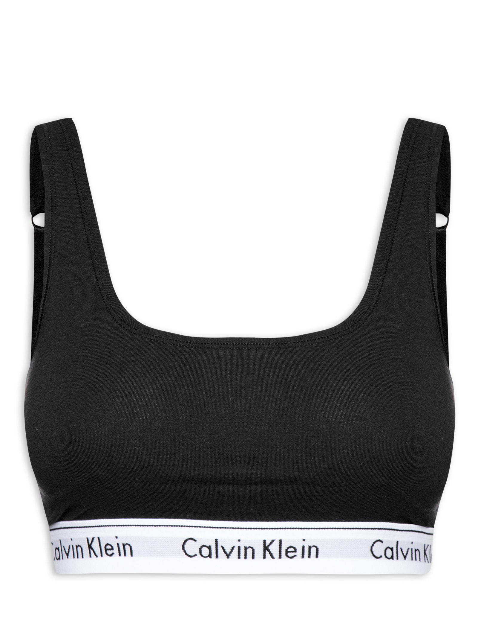 Top Regata Modern Cotton Preto Calvin Klein Underwear