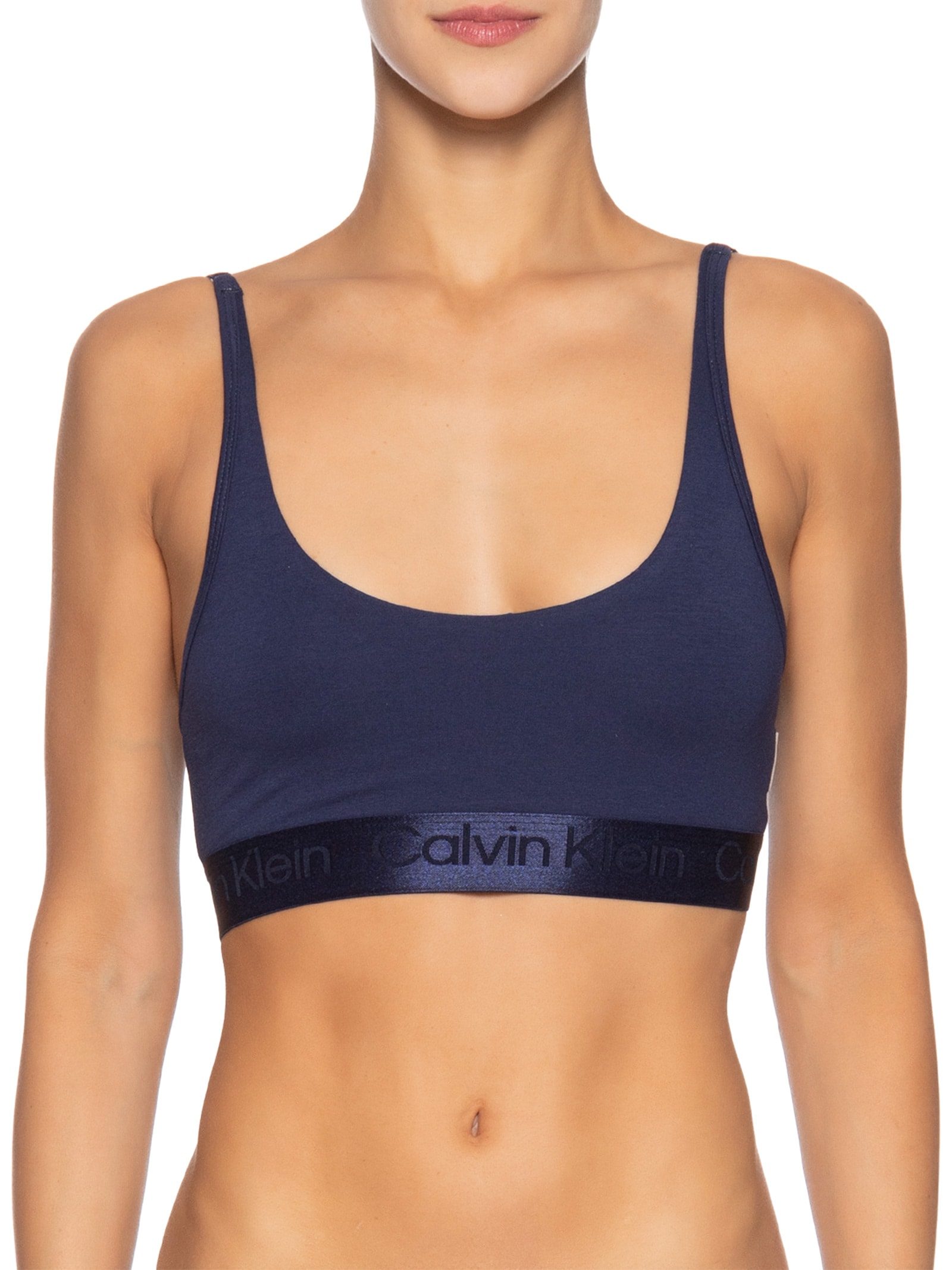 Top Regata Pima Cotton Azul Calvin Klein Underwear
