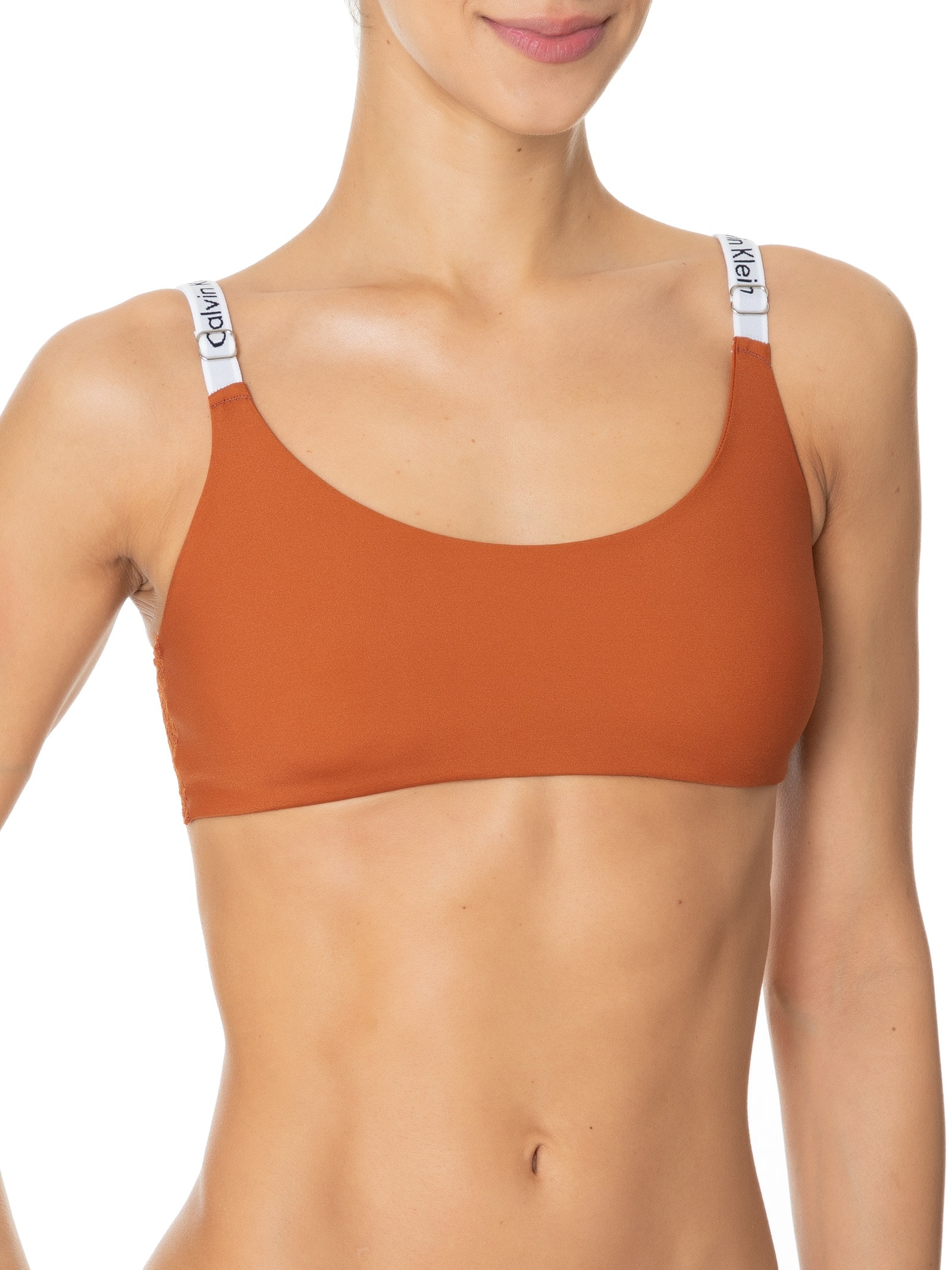 Top Regata Tailored Micro Lace Laranja Calvin Klein Underwear