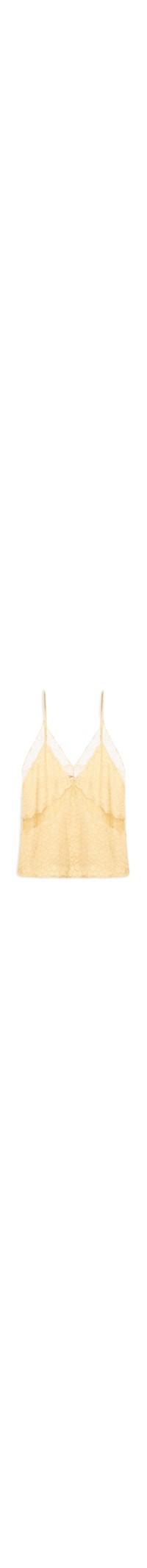 Top Renda Jacquard - Amarelo
