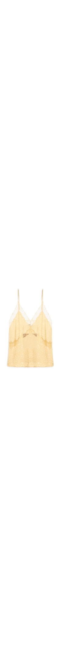 Top Renda Jacquard - Amarelo