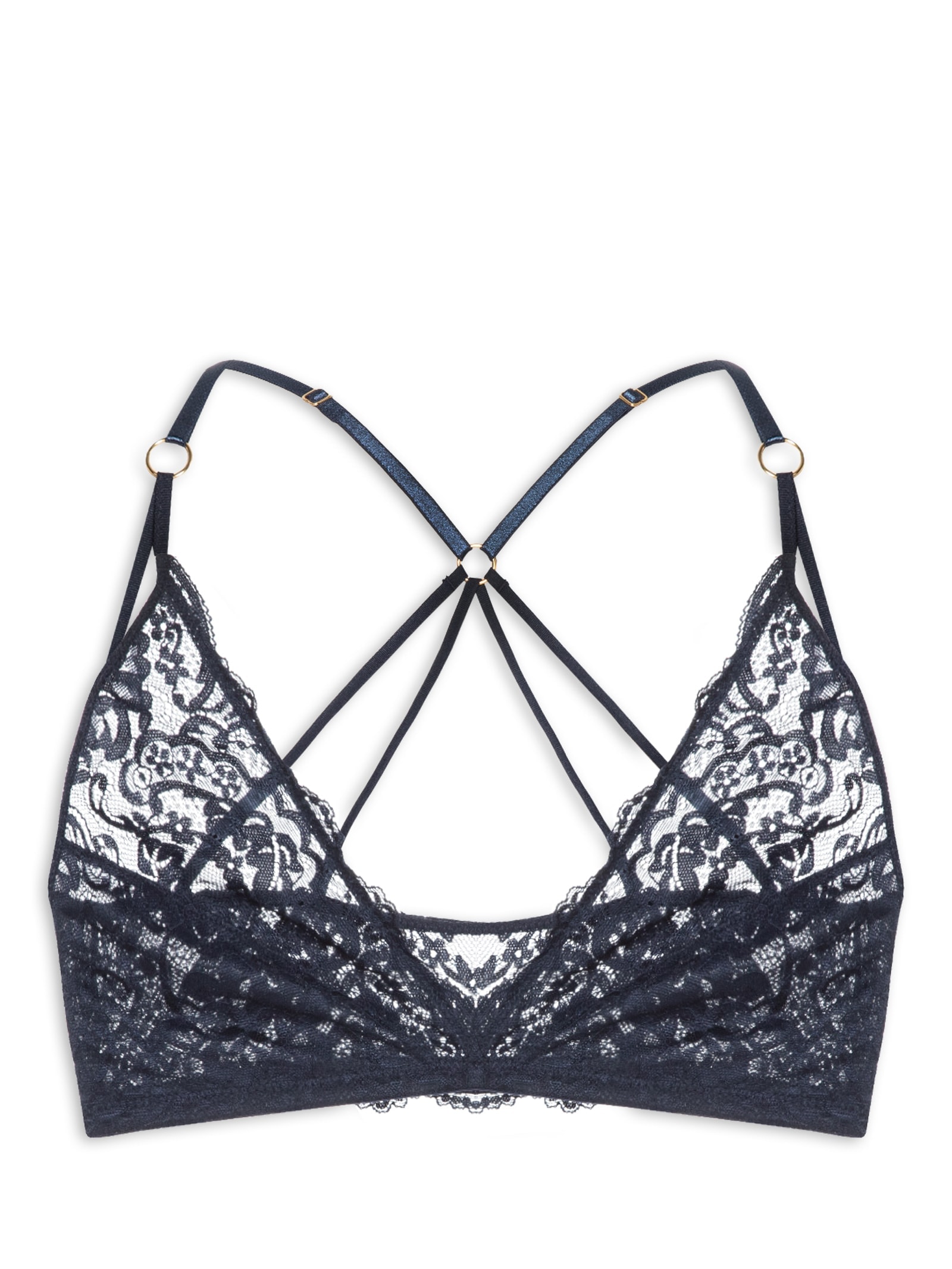 Top Renda Oliva Azul Jogê