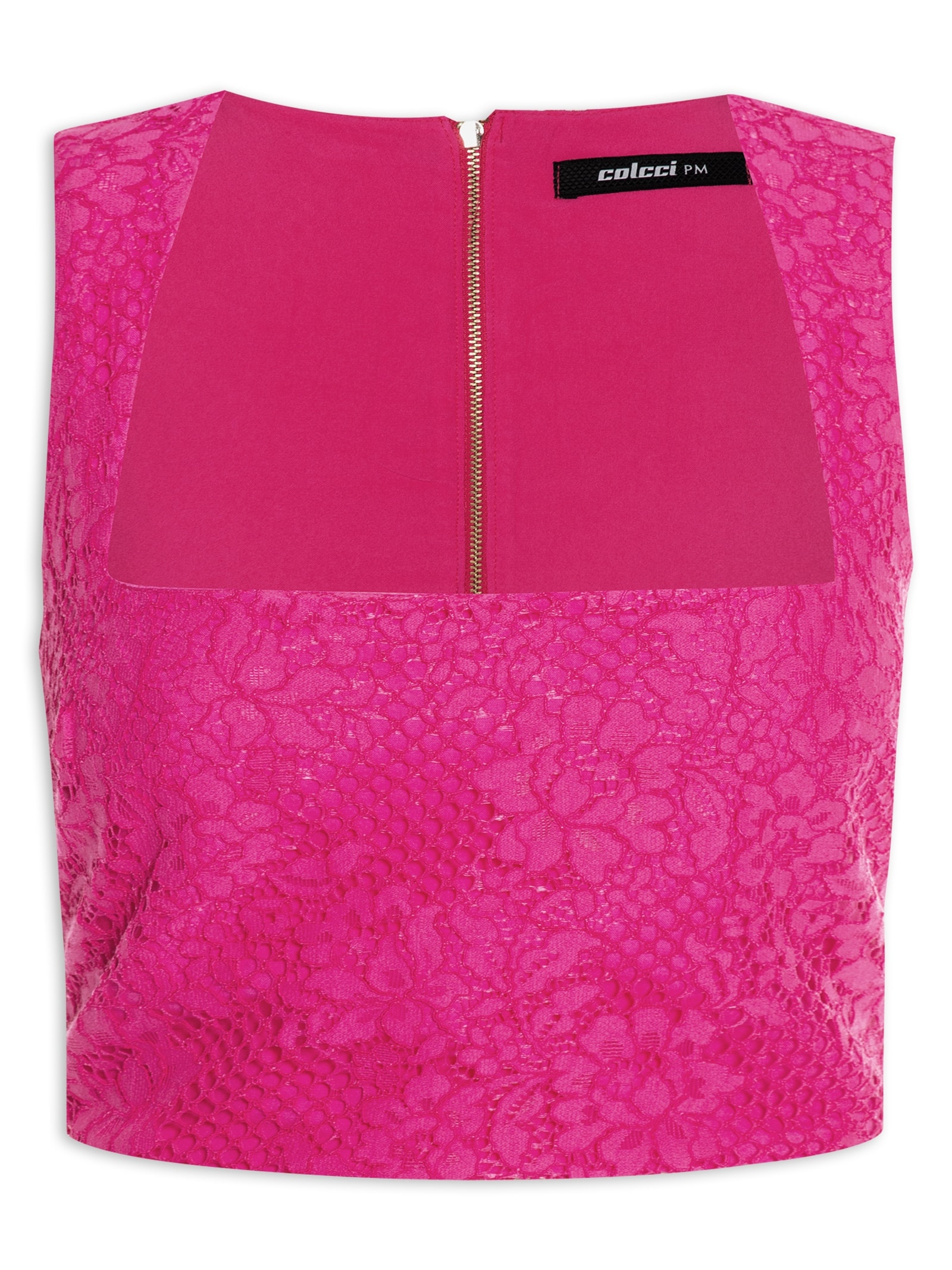 Top Renda Rosa Colcci