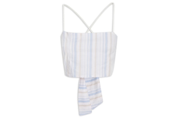 Top Reto Amarração Costas - Azul