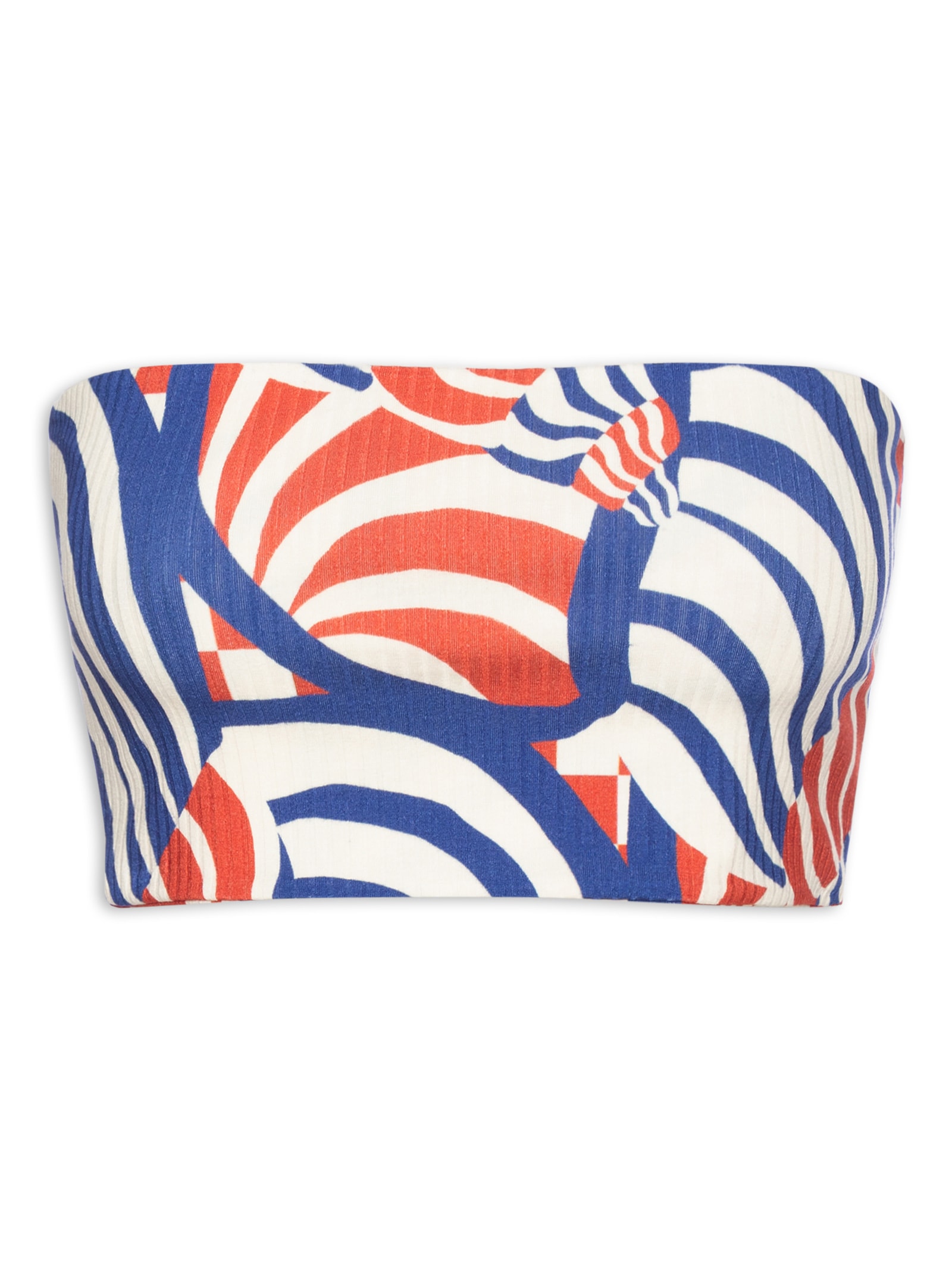 Top Reto Double Concha Gráfica Vermelho Farm