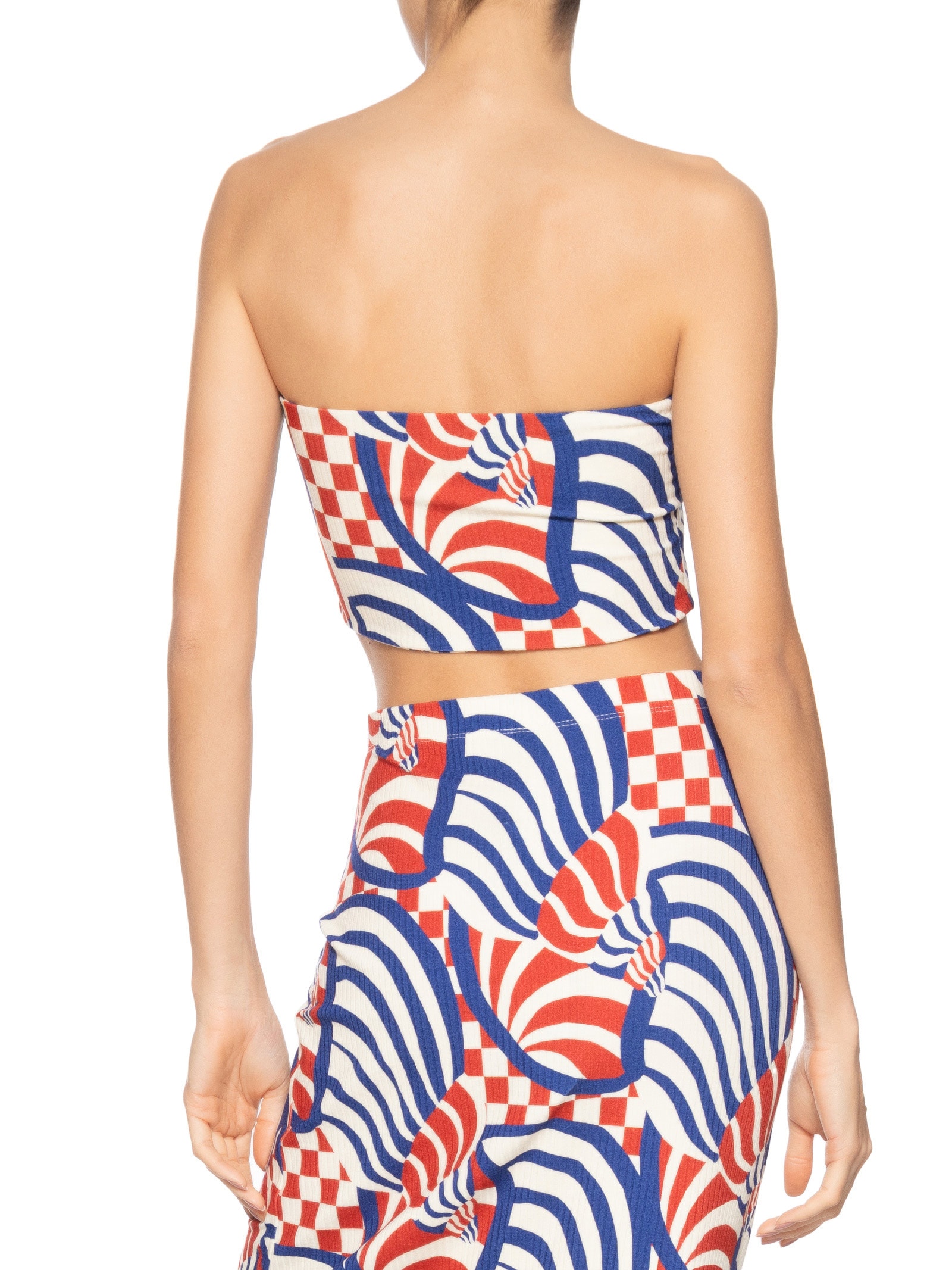 Top Reto Double Concha Gráfica Vermelho Farm