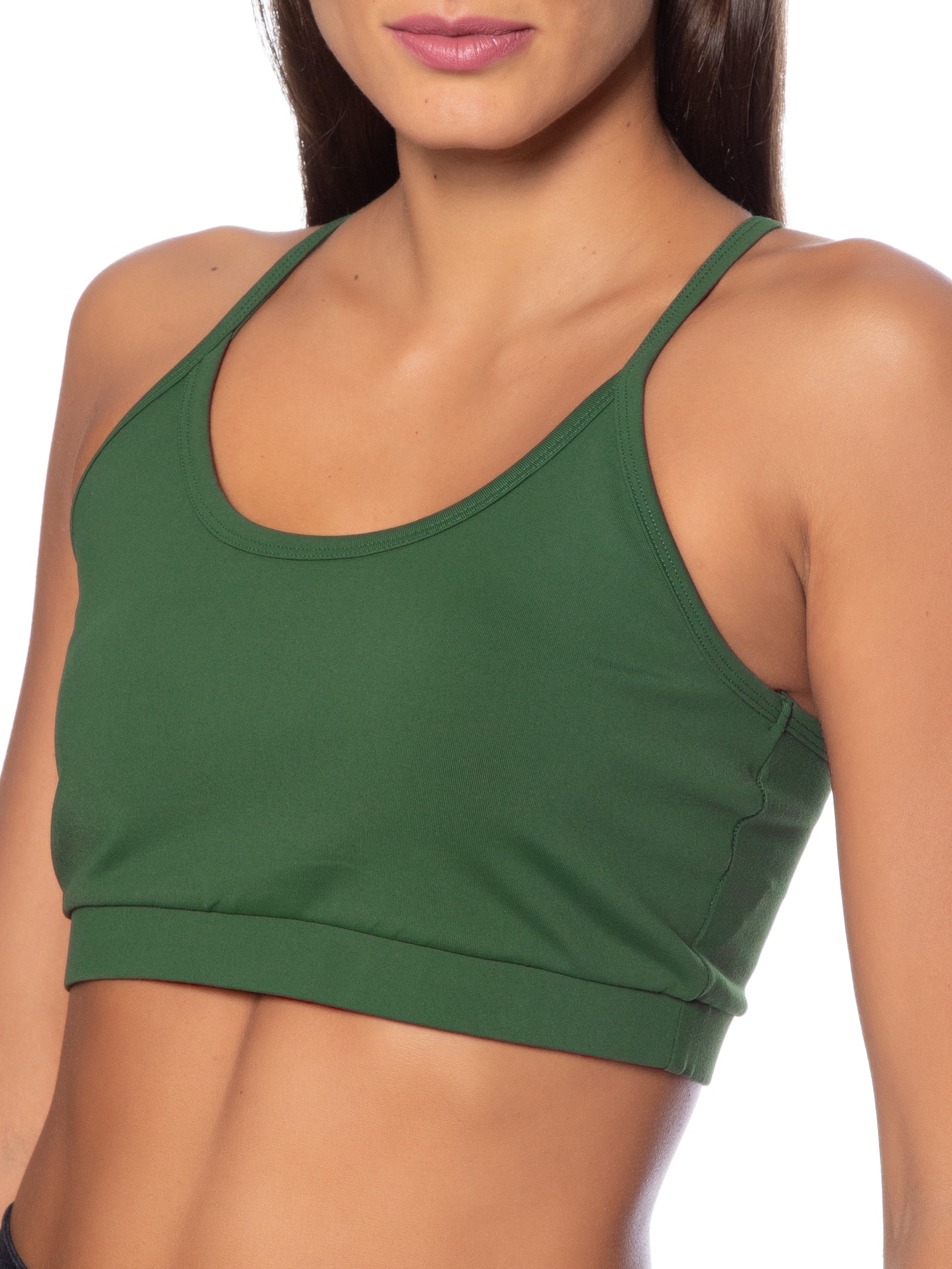 Top Reto Liso Verde Basiq