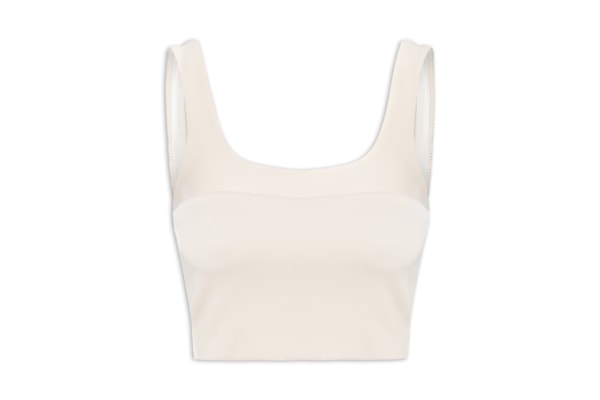 Top Reto Recorte Nervura - Off White  