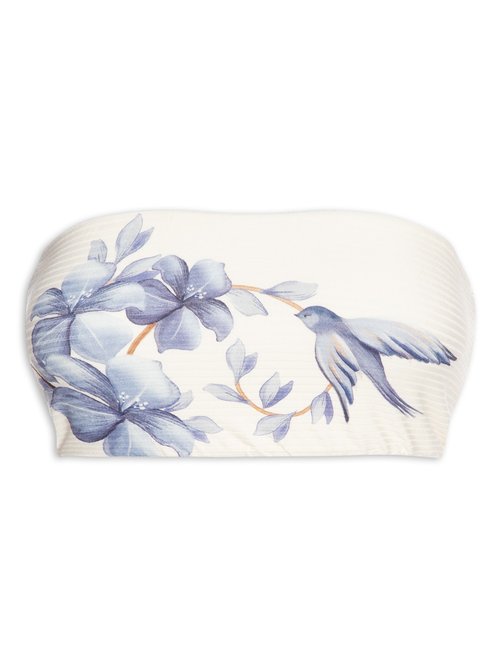 Top Reto Voo Em Flor Branco Farm