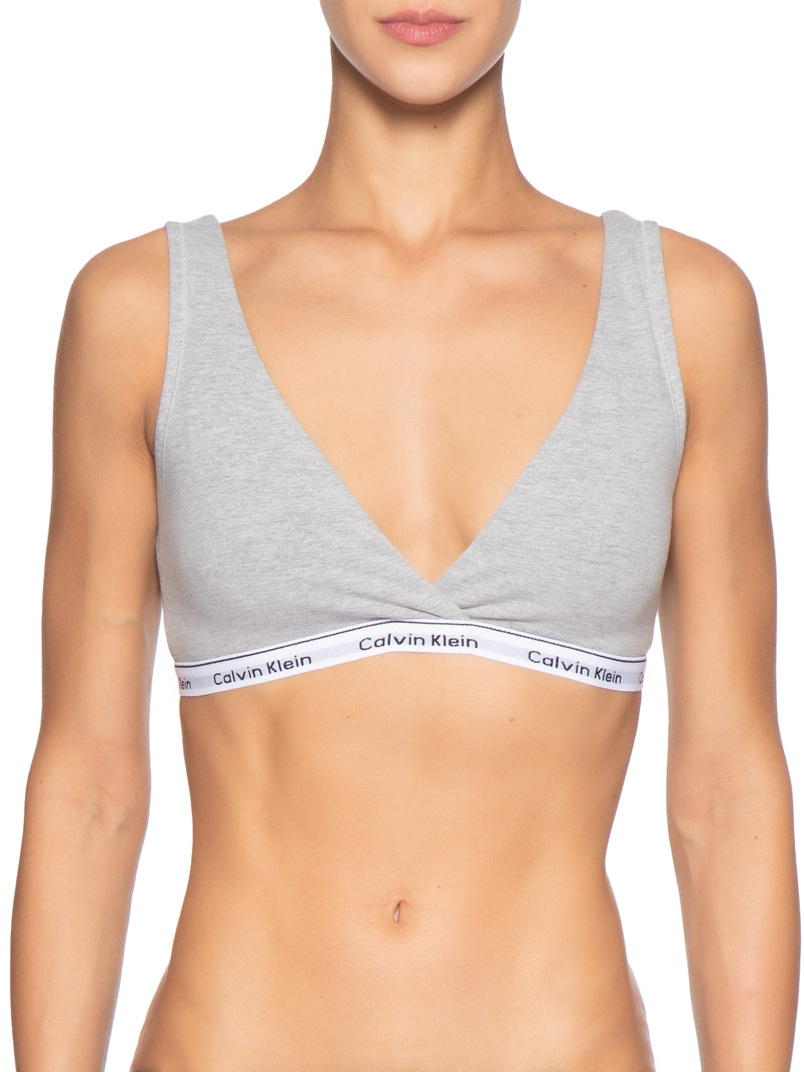 Top Reversível CK Mini Modern Cotton Cinza Calvin Klein Underwear