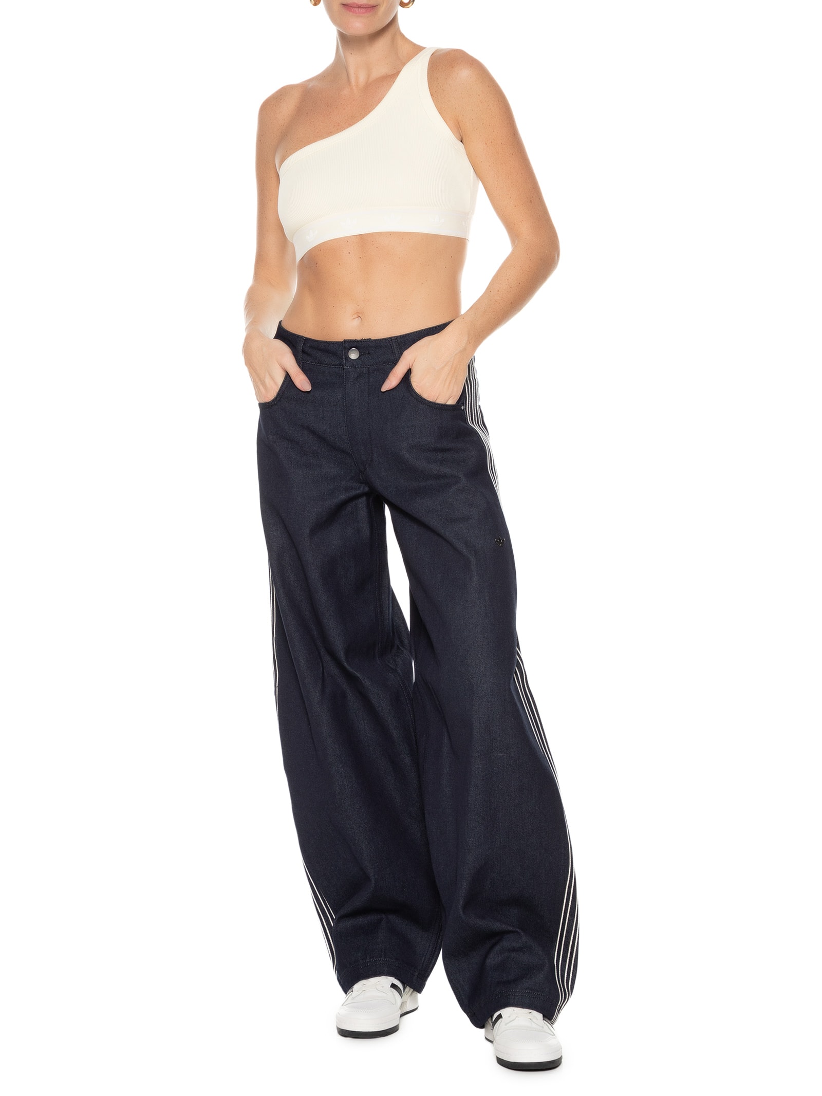 Top Rib Bra Off White Adidas Originals