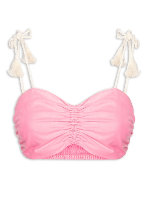 Top Sarja Alça Com Amarração – Rosa
