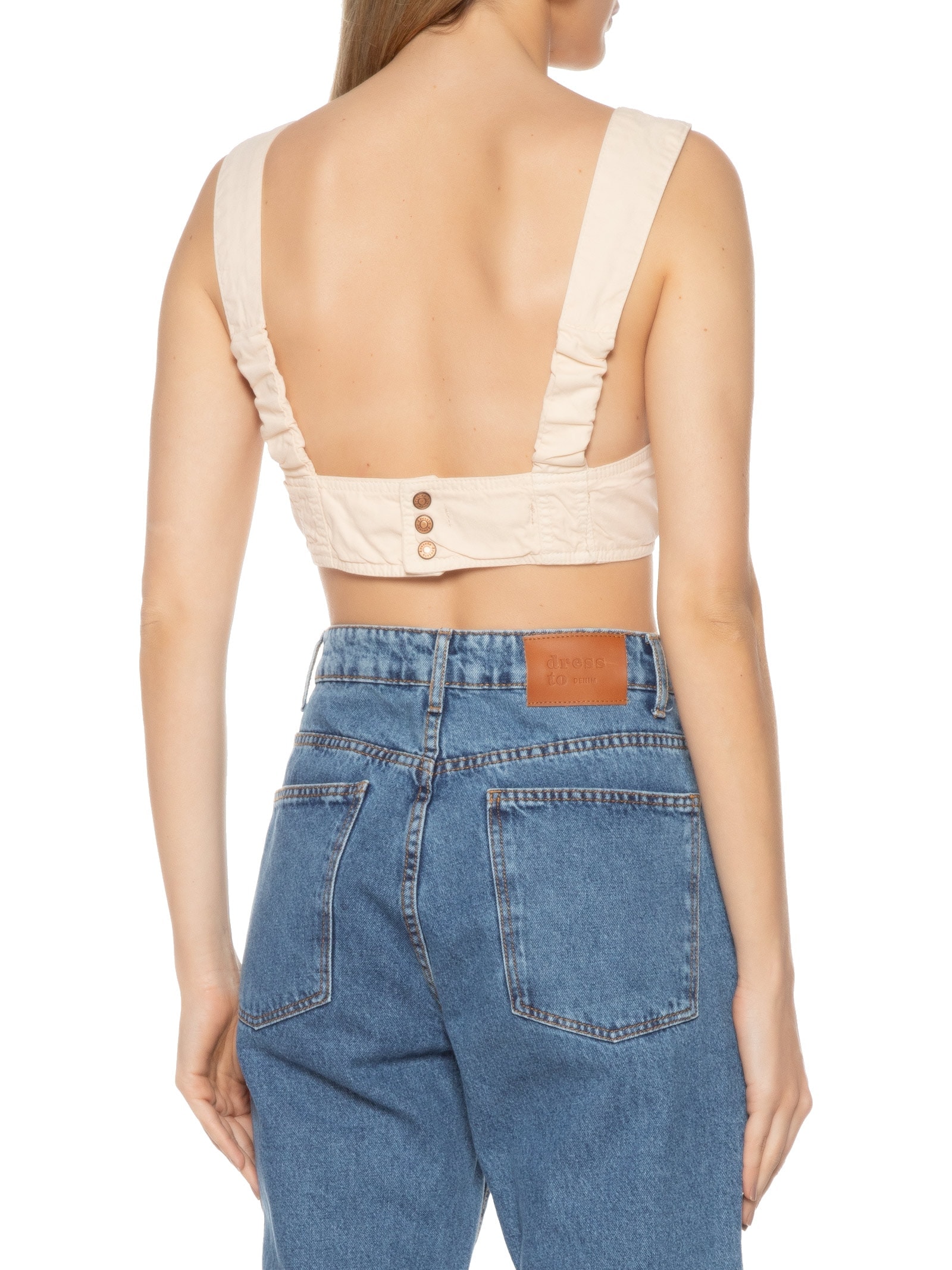 Top Sarja Color Bege Dress To