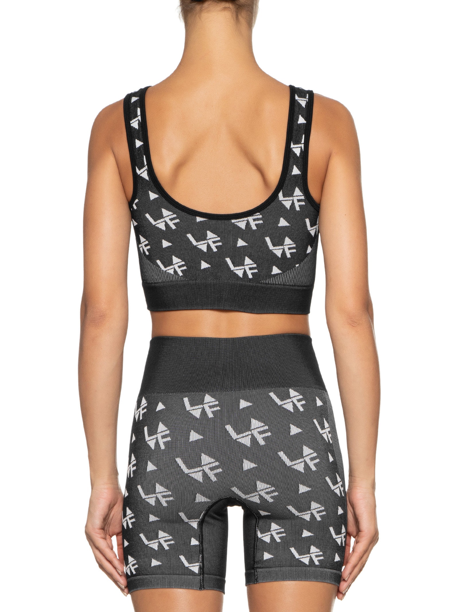 Top Seamless Jacquard Preto Lauf