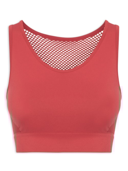 Top Seamless Orgânico – Vermelho