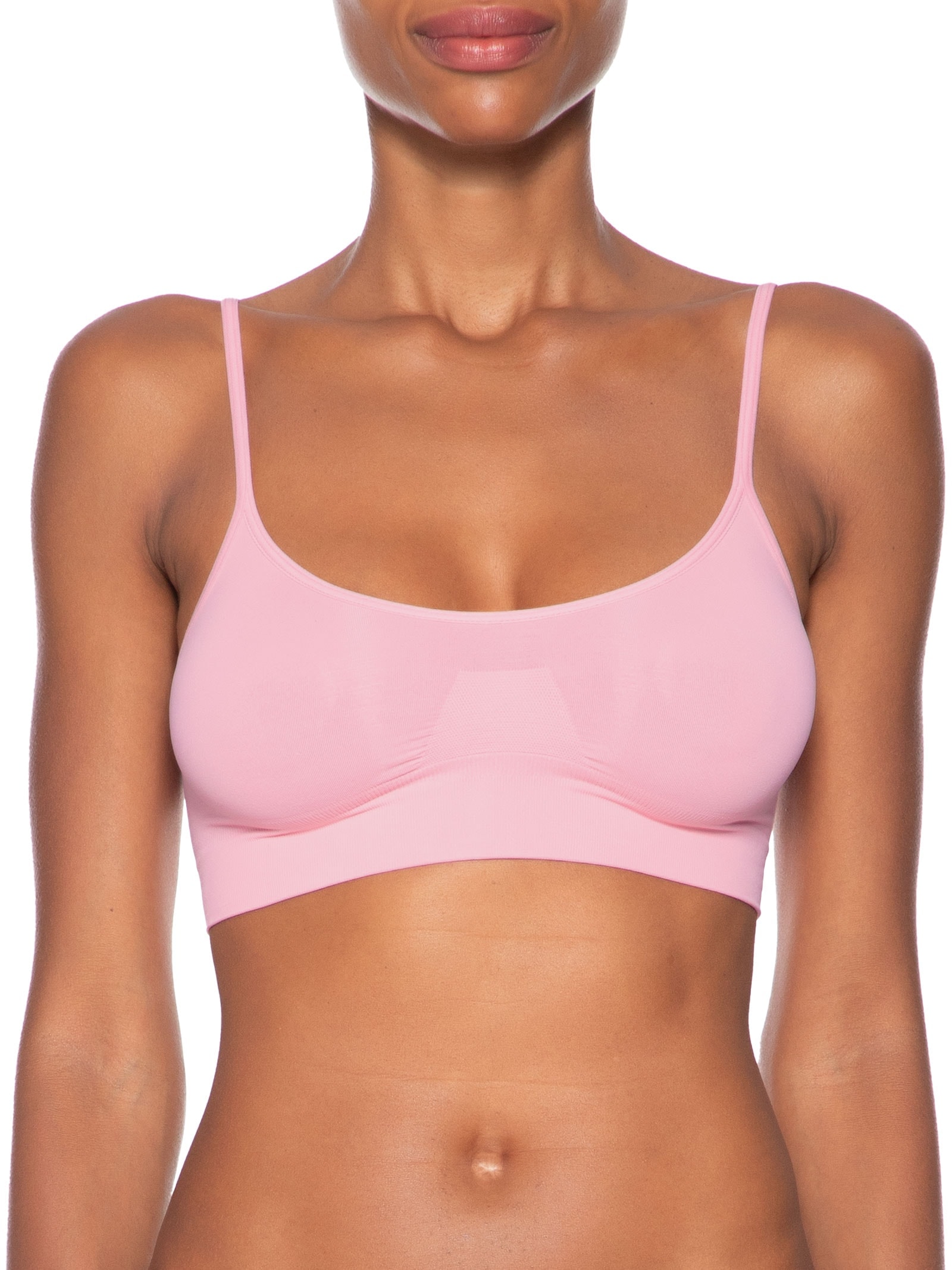 Top Sem Bojo E Sem Aro Em Microfibra Rosa Hope