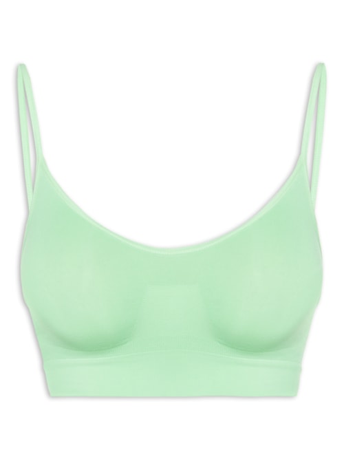 Top Sem Bojo E Sem Aro Em Microfibra – Verde