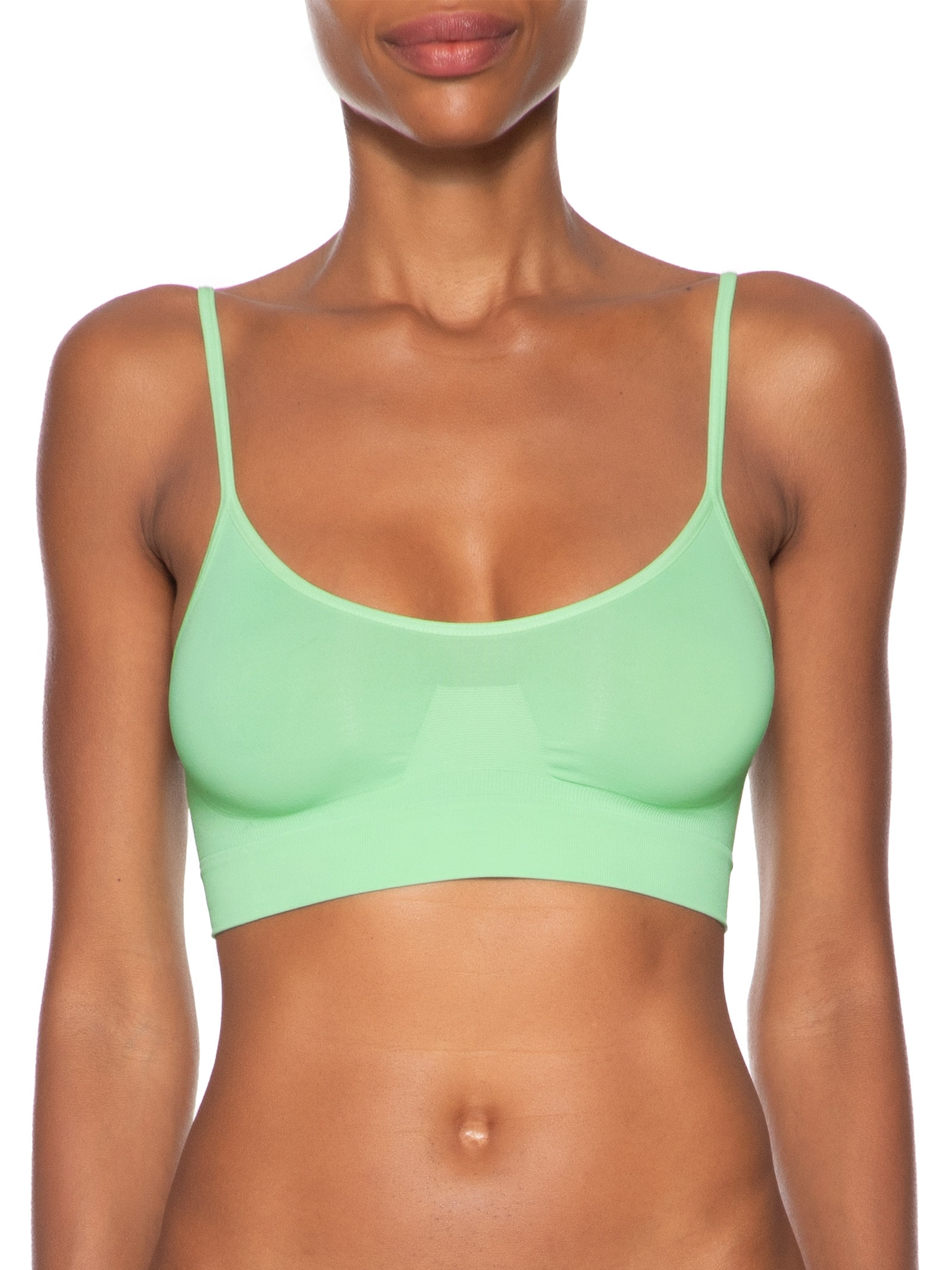 Top Sem Bojo E Sem Aro Em Microfibra Verde Hope