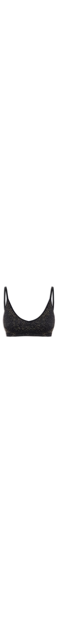 TOP SEM COSTURA LUREX DOURADO REGULAGENS - PRETO