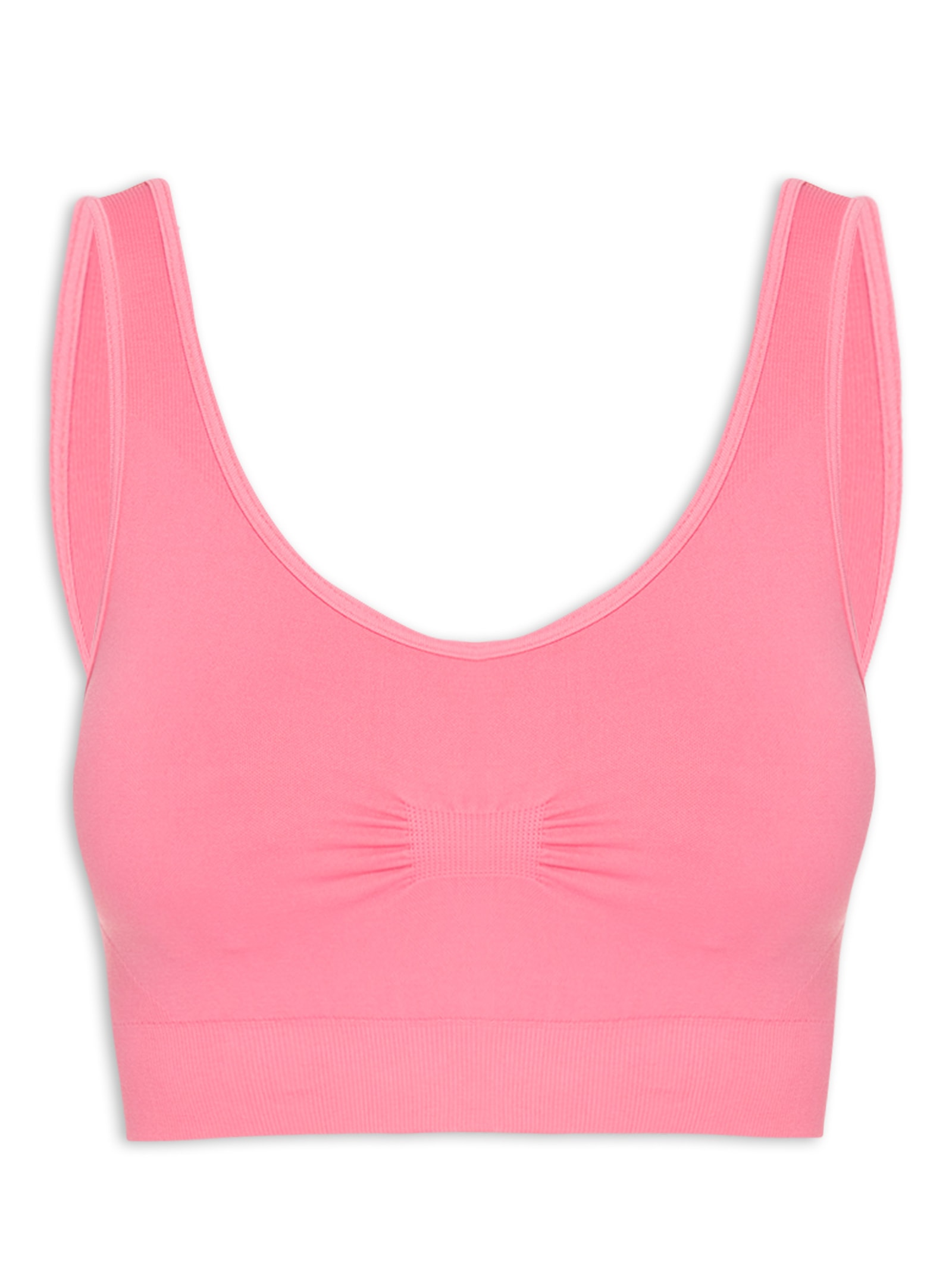 Top Sem Costura Rosa Alto Giro