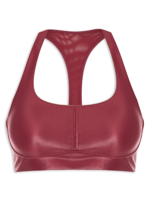 Top Sem Manga Costas Nadador - Vermelho