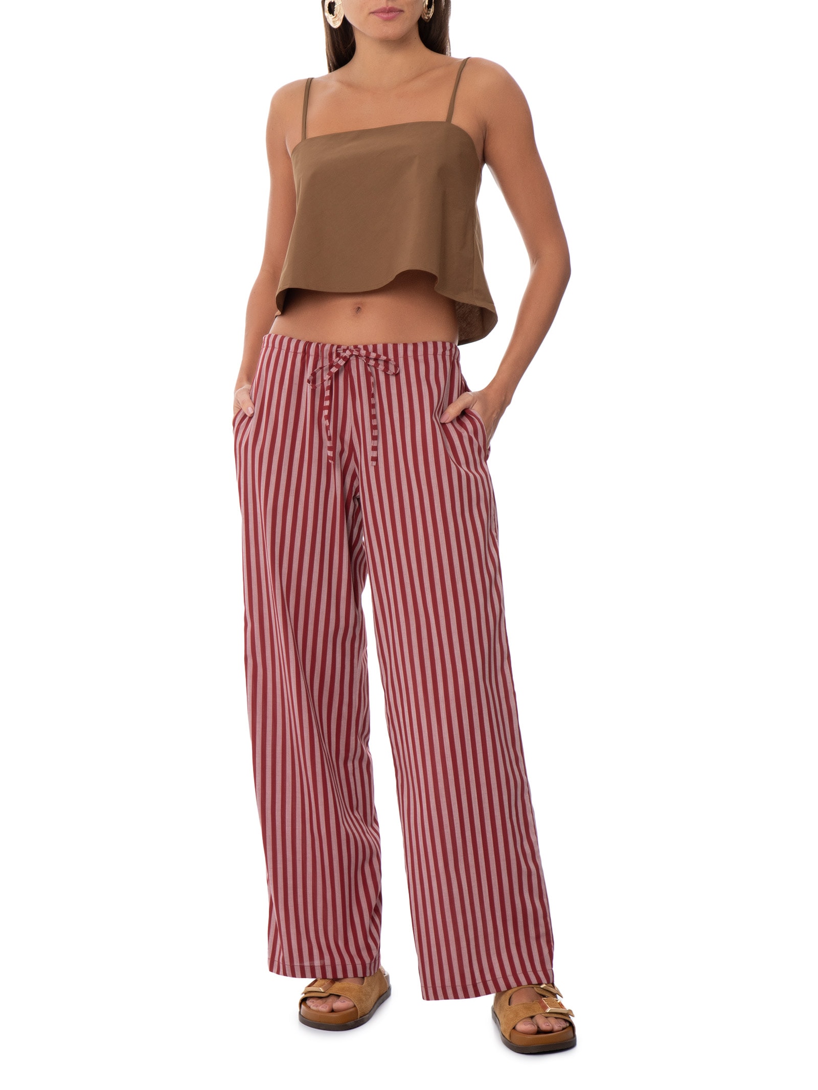 Top Slip Paper Mogno Marrom Panô
