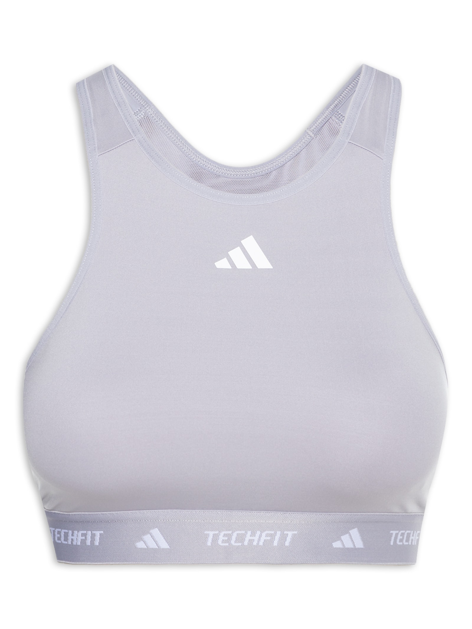 Adidas - Top Techfit Suporte Médio - Cinza