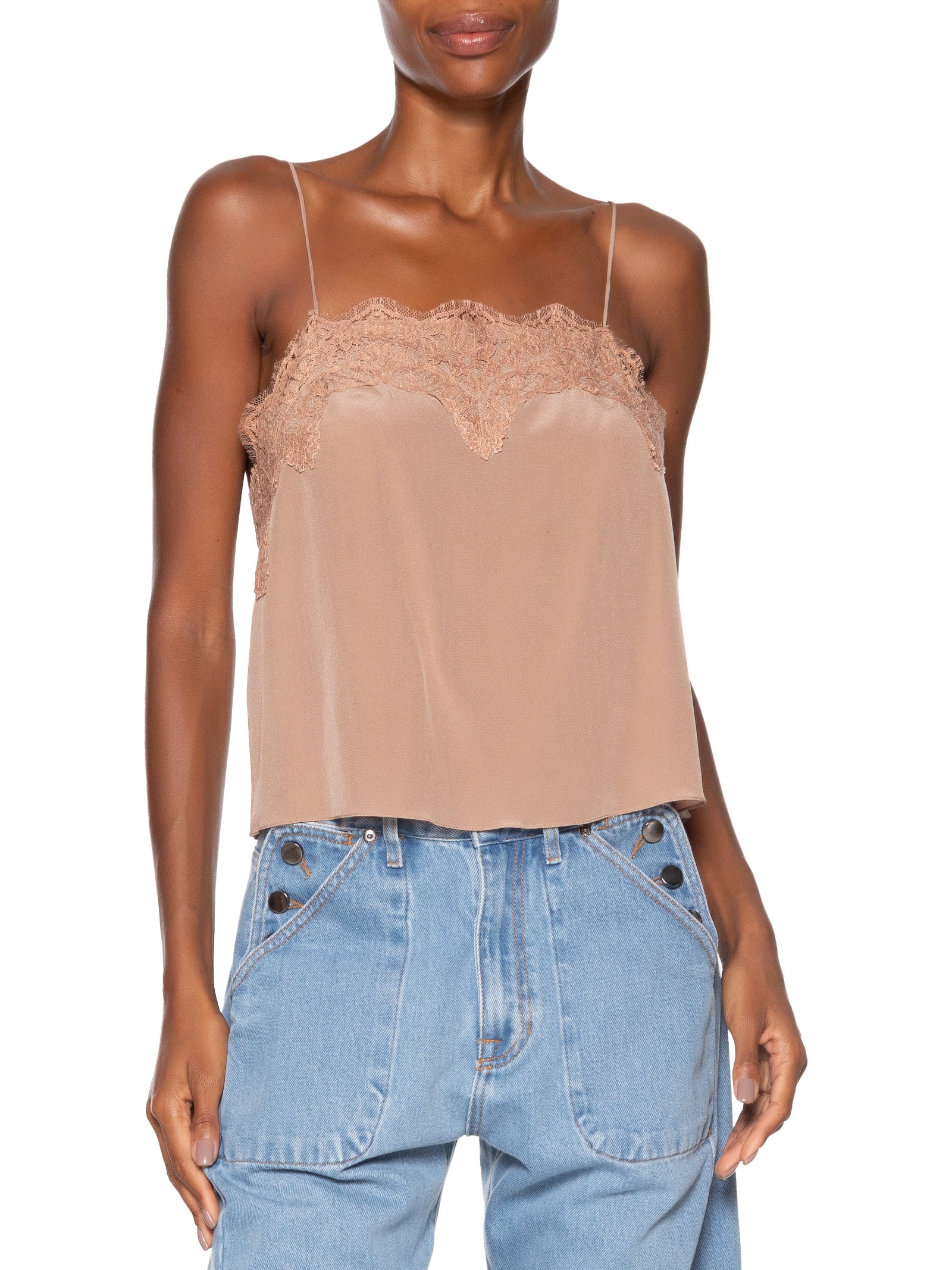 Top Tereza Decote Reto Marrom Animale