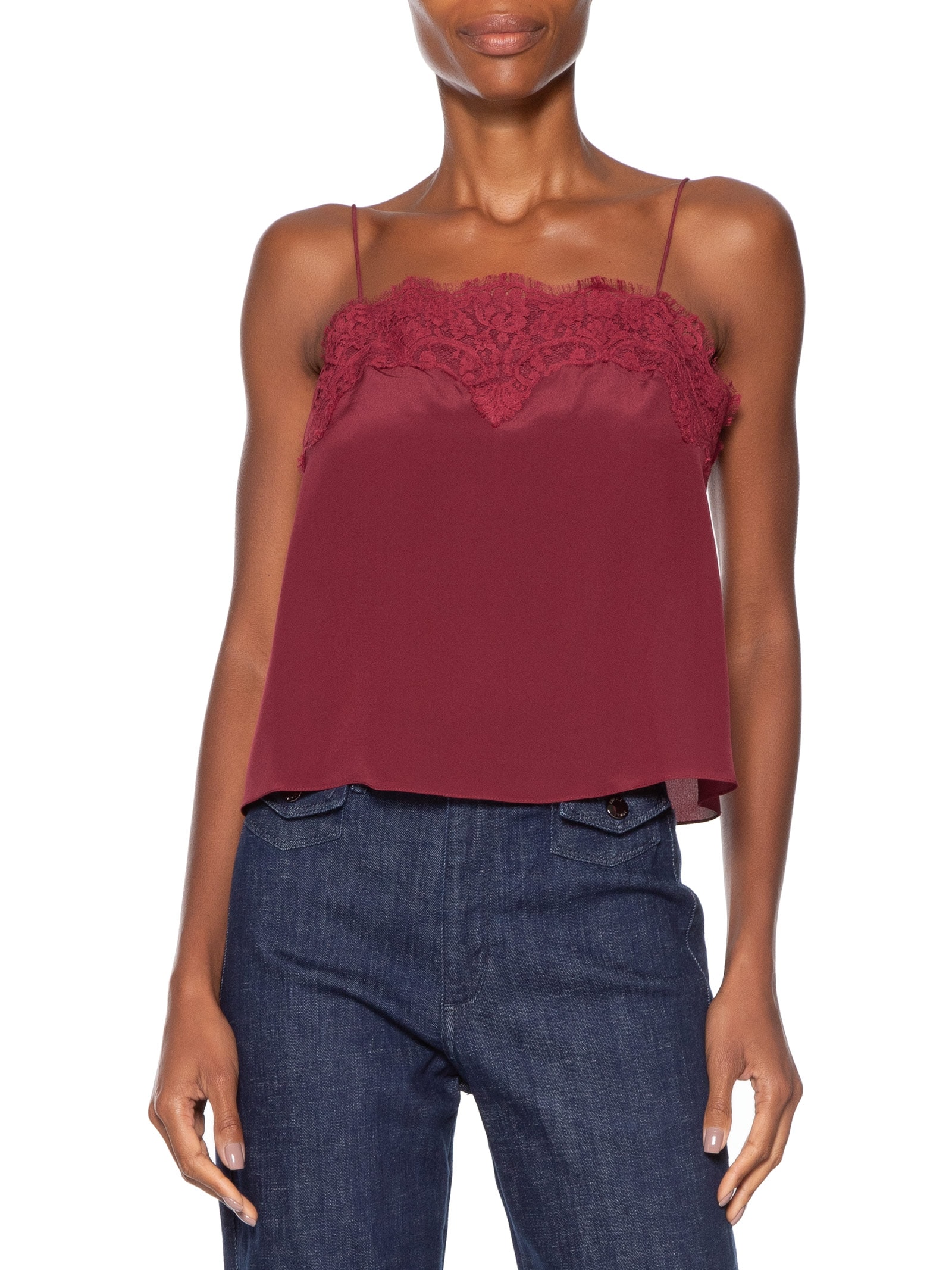 Top Tereza Decote Reto Vermelho Animale