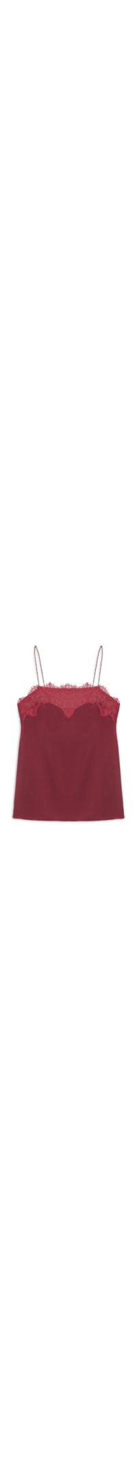 Top Tereza Decote Reto - Vermelho