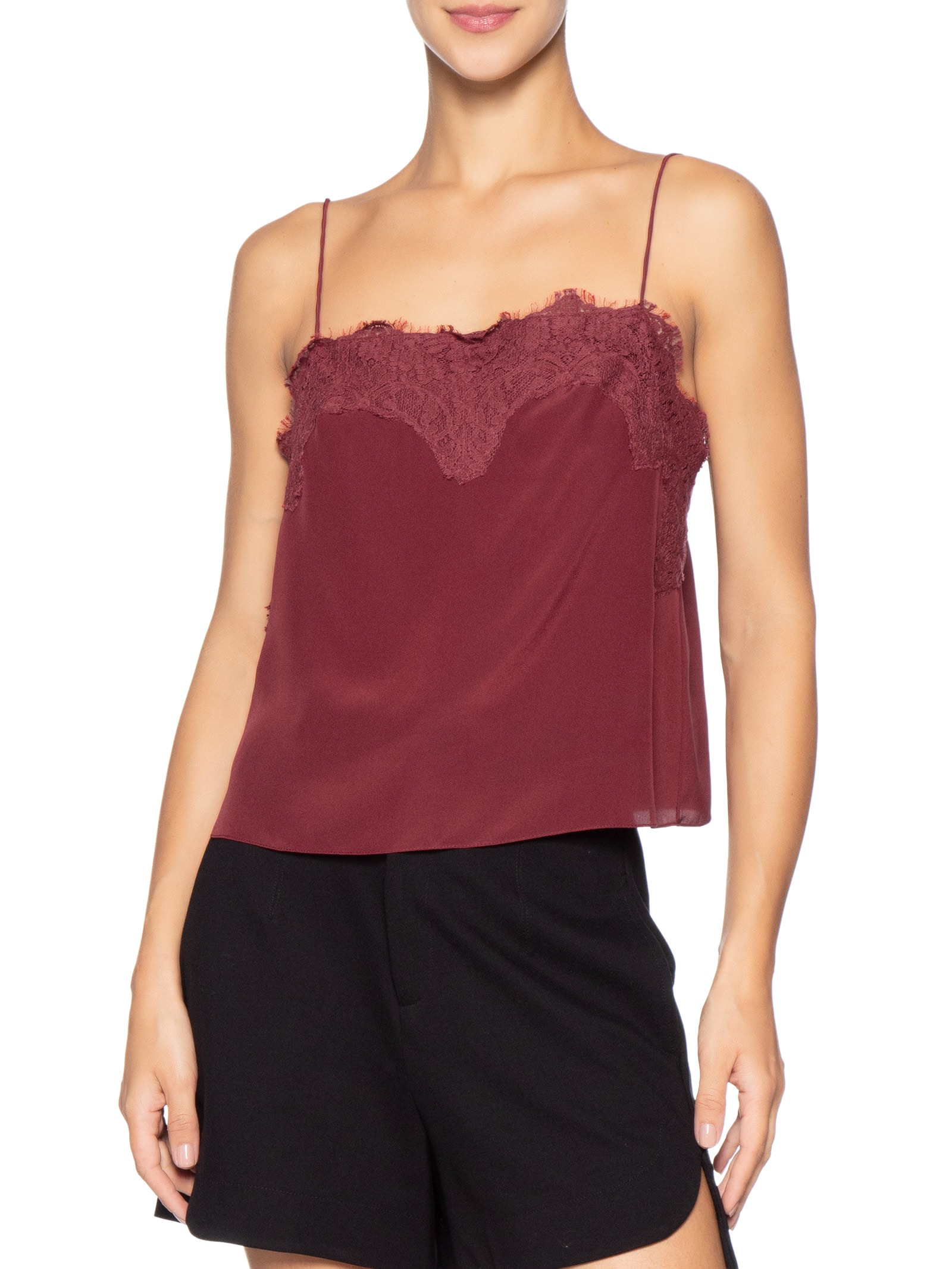 Top Tereza Decote Reto Vermelho Animale