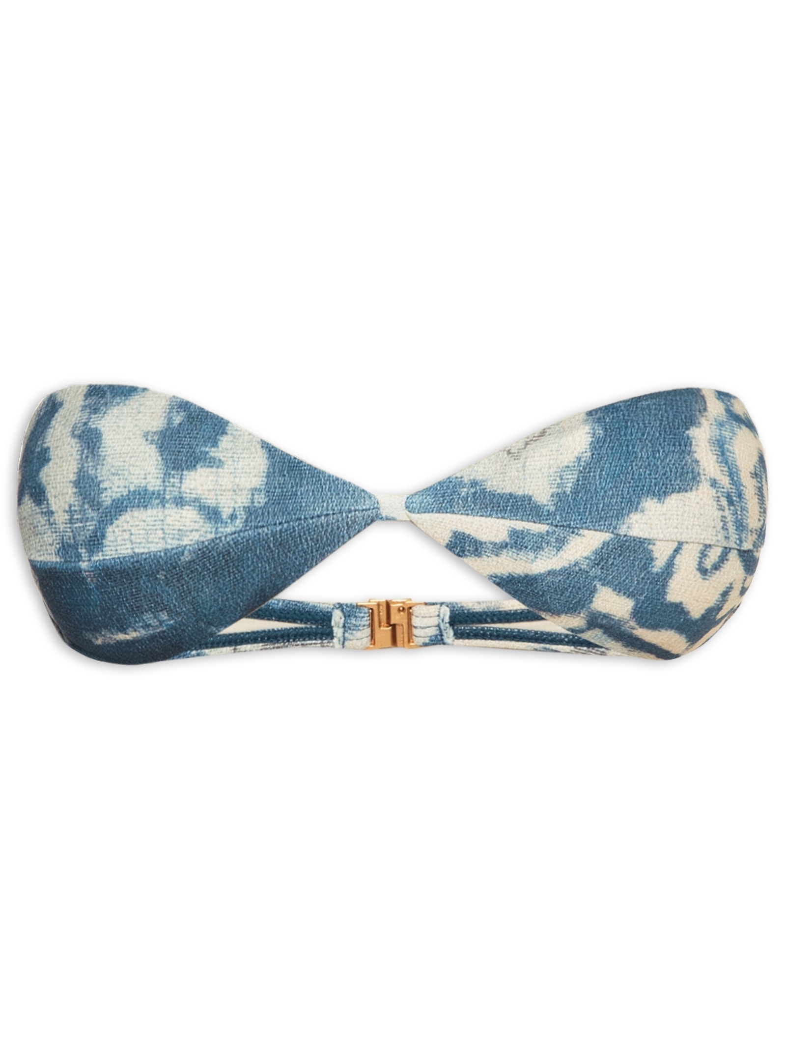 Top Tomara Que Caia Textura Estampado Azul Cia Marítima